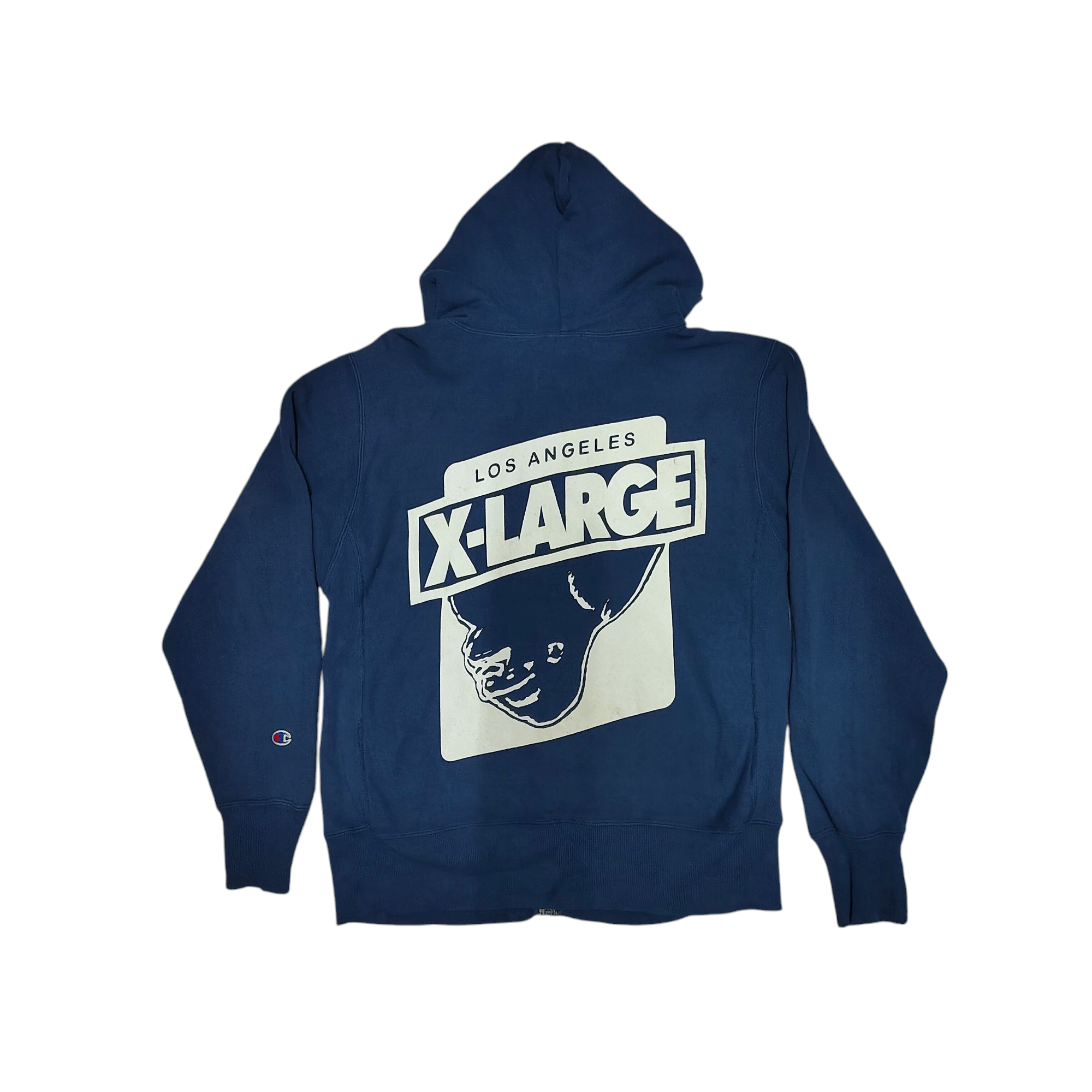 Champion × X-LARGE 90s X LARGE X CHAMPION Distressed Hoodie Size US L / EU 52-54 / 3 - 1 Thumbnail
