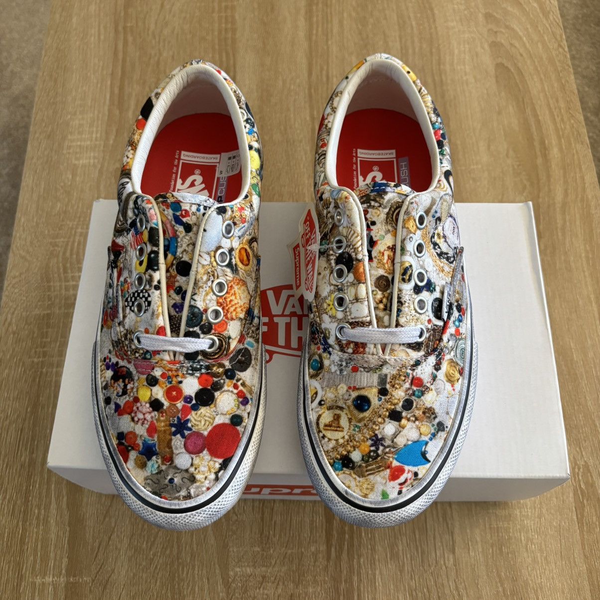 Supreme × Vans Supreme x Mike Kelley Vans Era White Size US 8 / EU 41 - 2 Thumbnail
