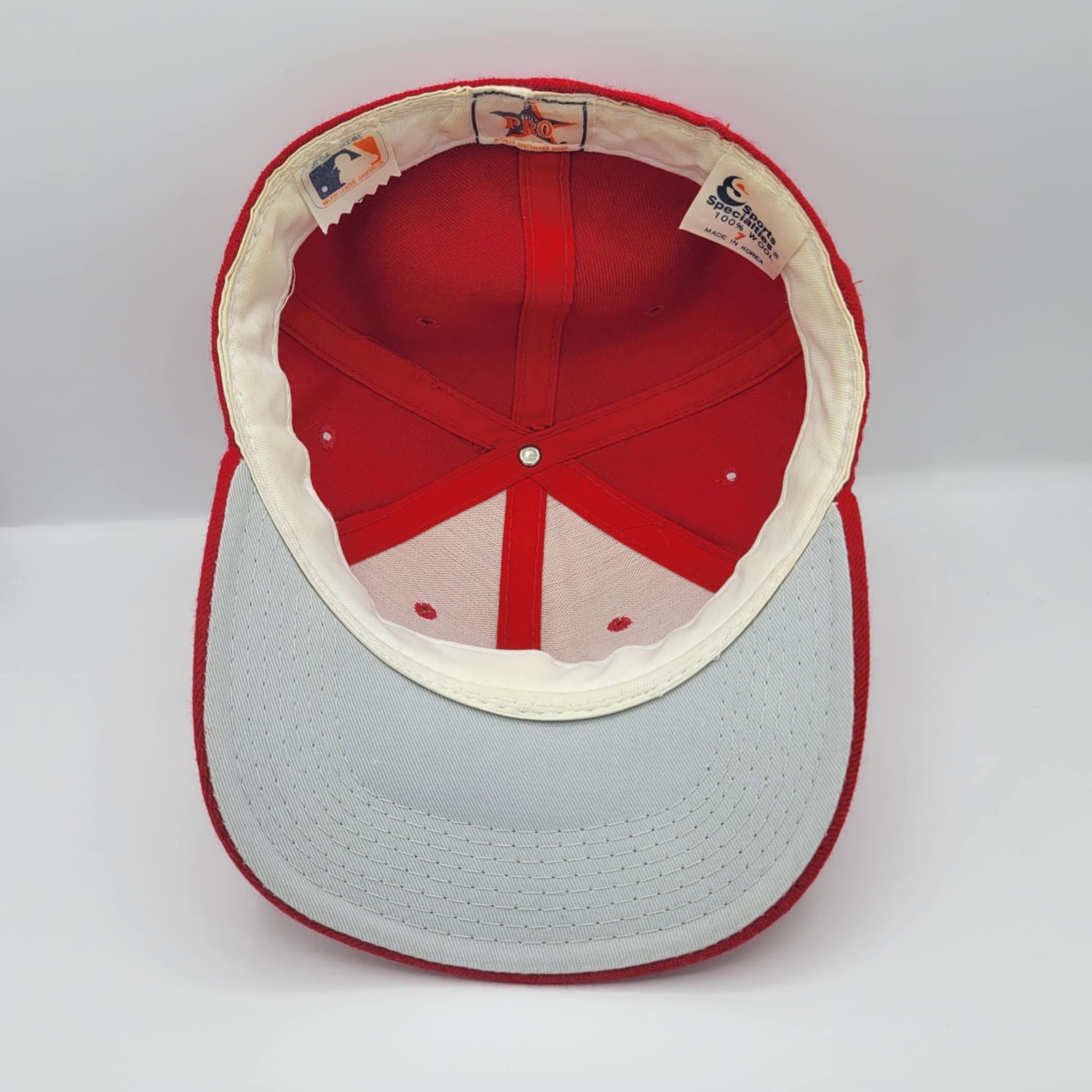MLB × Sports Specialties × Vintage Cincinnati Reds Vintage 90s Sports Specialties Fitted Hat Size ONE SIZE - 5 Thumbnail