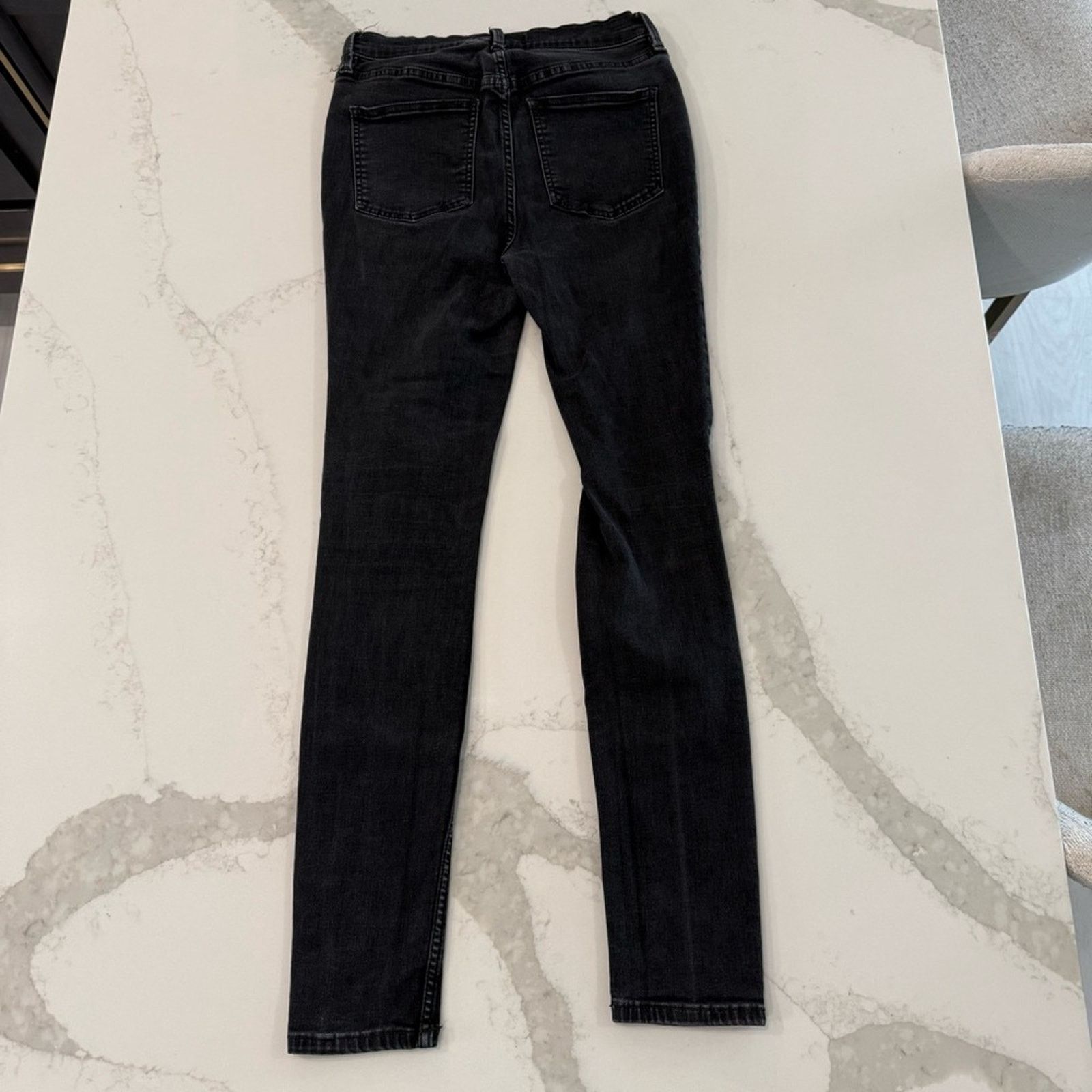 Free People Free People Distressed High Rise Black Denim Jeans Womens 29 Size 29" - 5 Thumbnail
