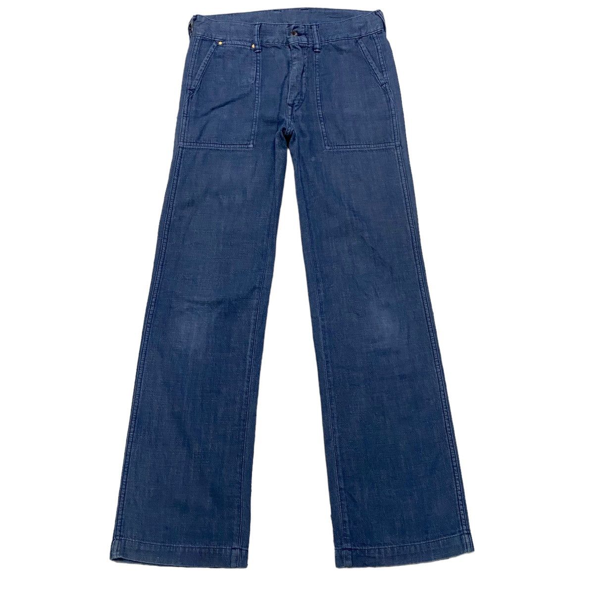 45rpm 45rpm Denim Flare Fatigue Pant Size 29" - 2 Thumbnail