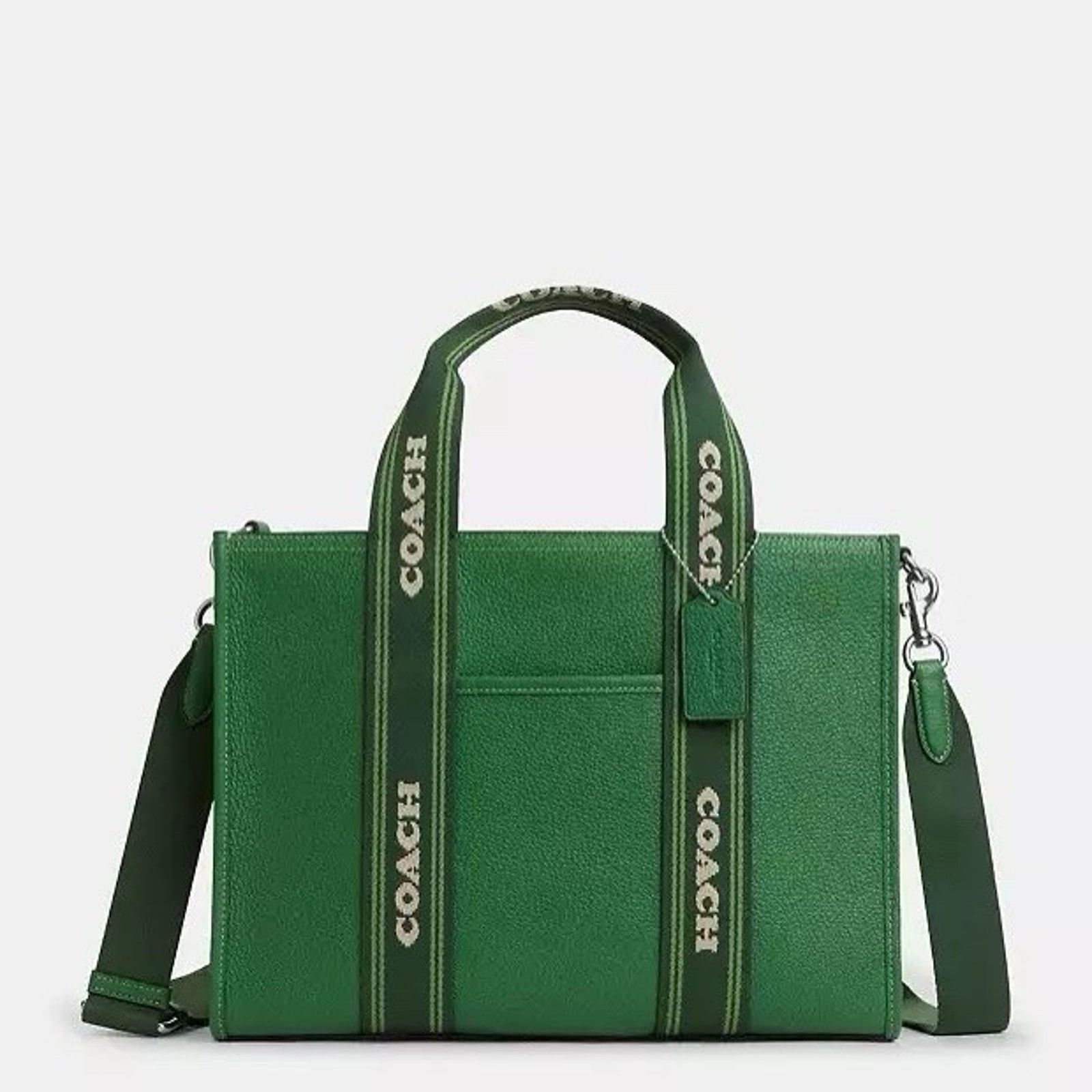 Coach NWT Coach CBM10 Smith Tote Bag Pebble Leather Webbing Kelly Size ONE SIZE - 3 Thumbnail
