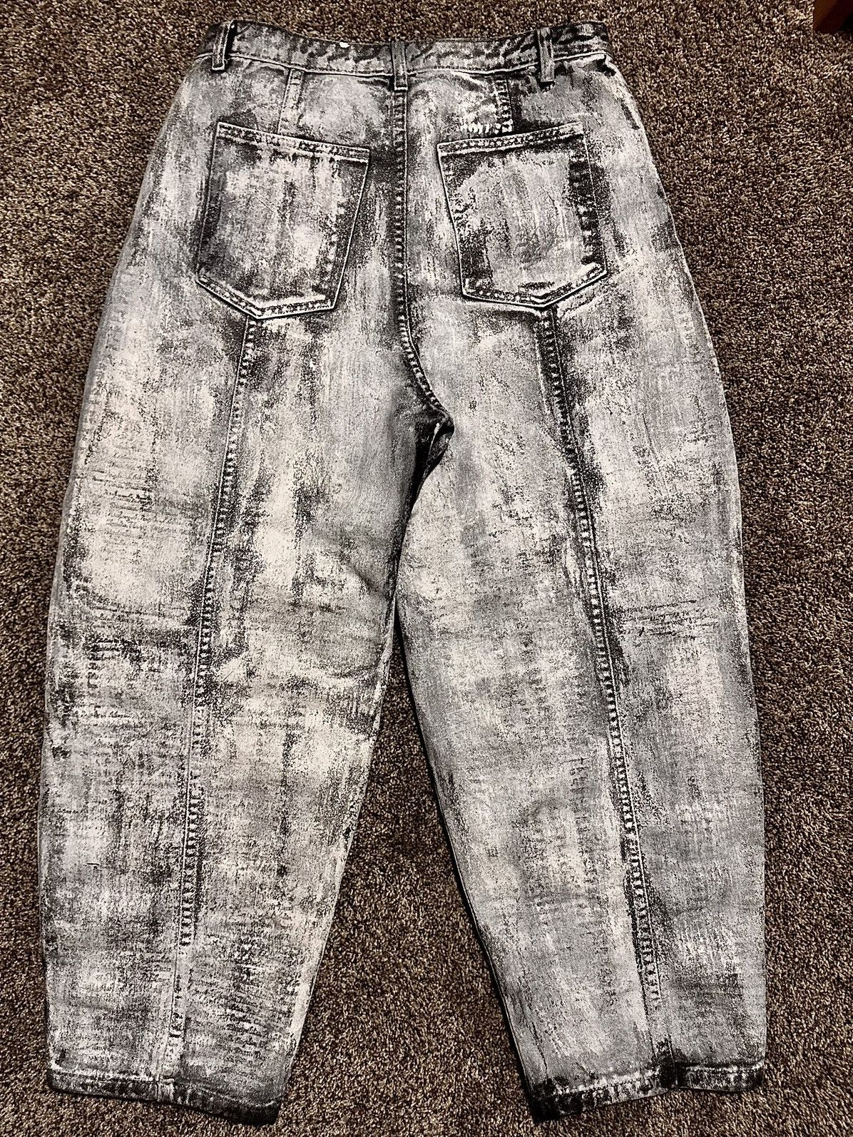 Other white waxed barrel jeans Size US 34 / EU 50 - 3 Thumbnail