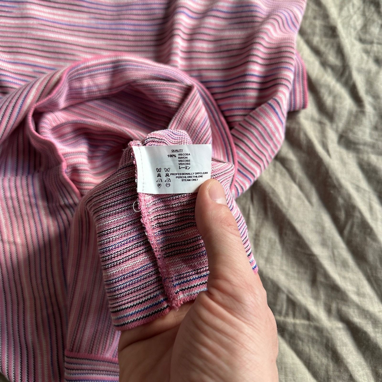 Missoni Missoni Sport Vintage Knit Rayon T-Shirt Striped 9384AC Size US M / EU 48-50 / 2 - 5 Thumbnail