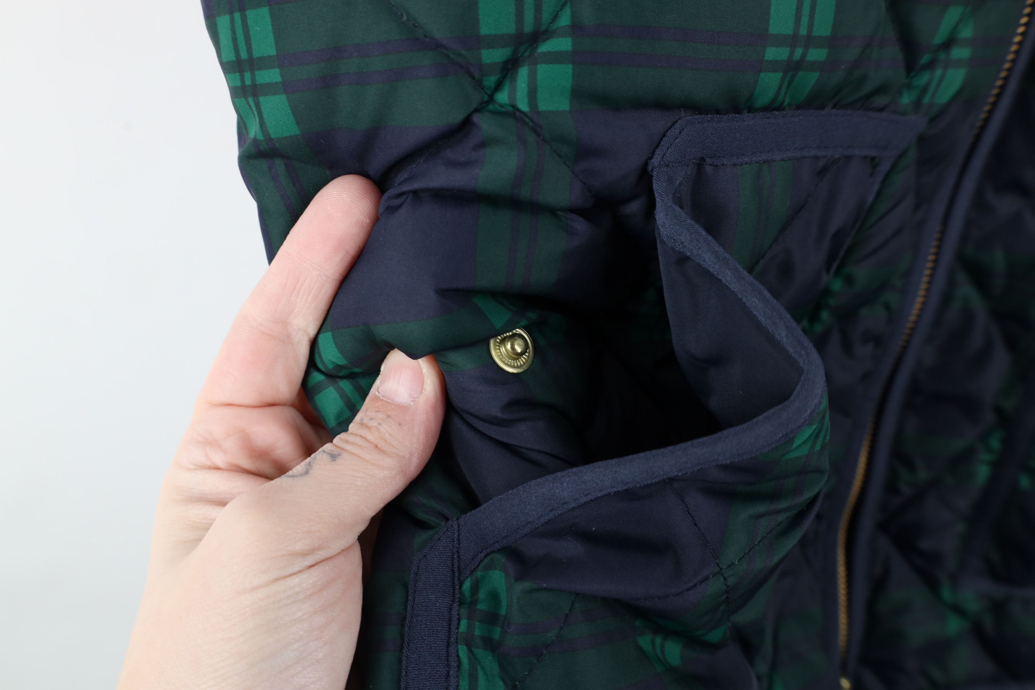 J.Crew × Vintage J Crew Distressed Duck Down Insulated Puffer Vest Jacket Size M / US 6-8 / IT 42-44 - 6 Thumbnail
