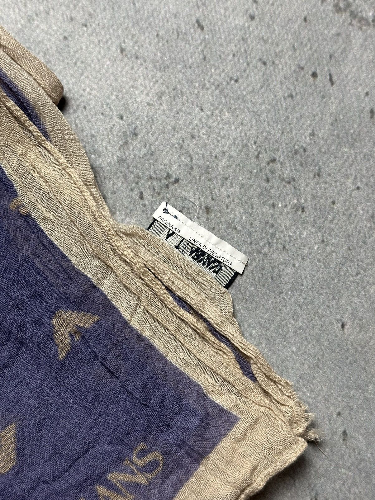 Armani 🔥LASTDROP🔥166x60cm Giorgio Armani Jeans Monogram Scarf Size ONE SIZE - 7 Thumbnail