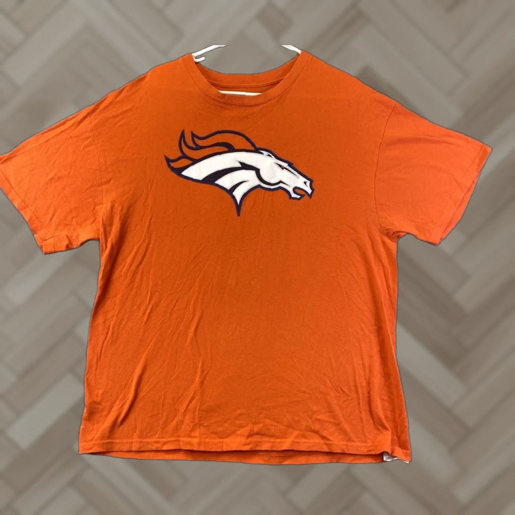 NFL NFL Denver Broncos Graphic Tee Orange Shirt XL Short Sleeve Mens Size US XL / EU 56 / 4 - 1 Thumbnail