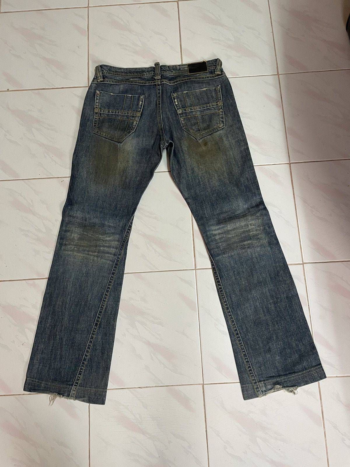 Japanese Brand Come Ca Du Mode Dirty Flare Jeans Size US 32 / EU 48 - 2 Thumbnail