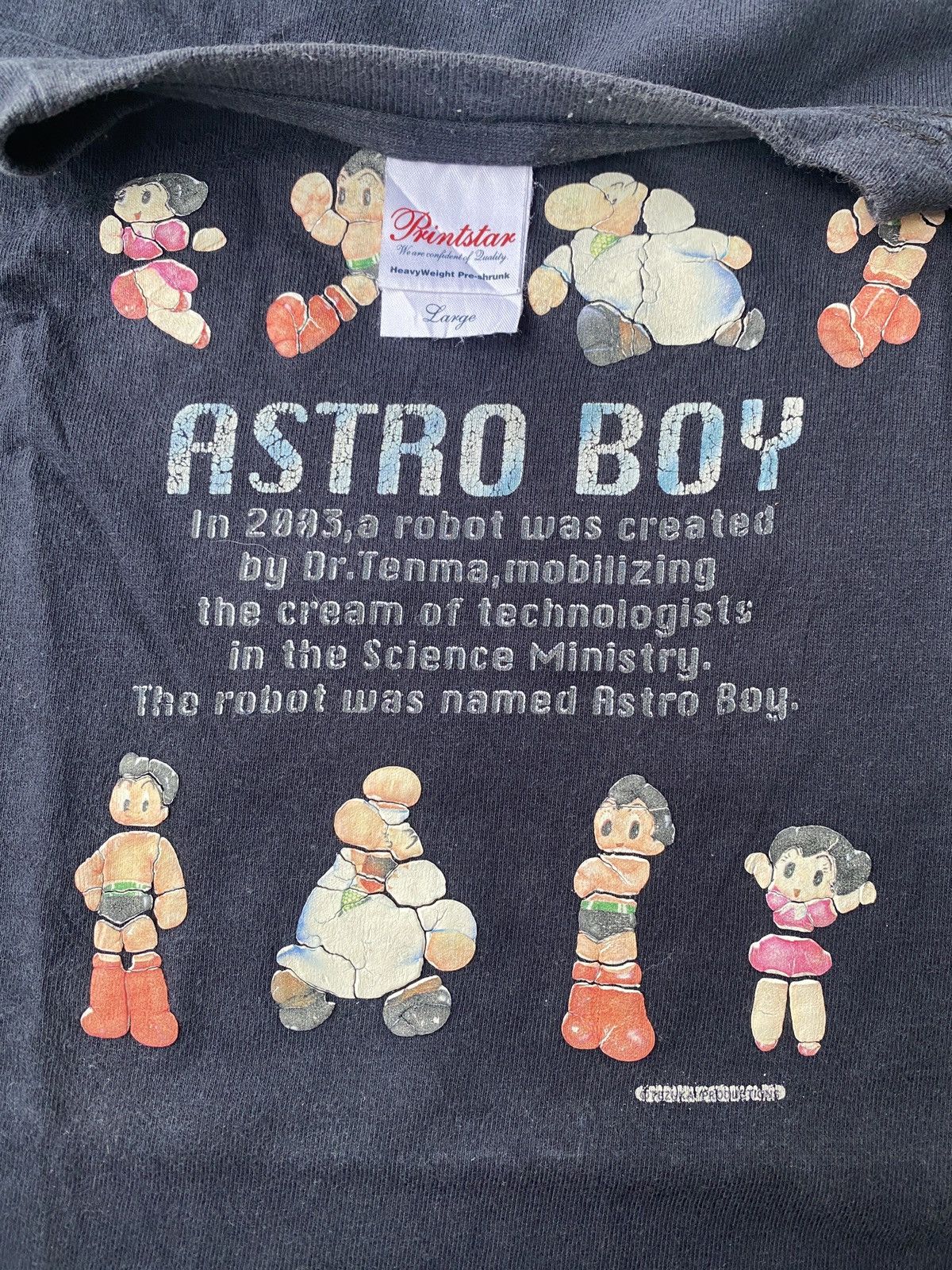 Anime Astro Boy Printstar Tee – Official Licensed Vintage Size US L / EU 52-54 / 3 - 3 Thumbnail