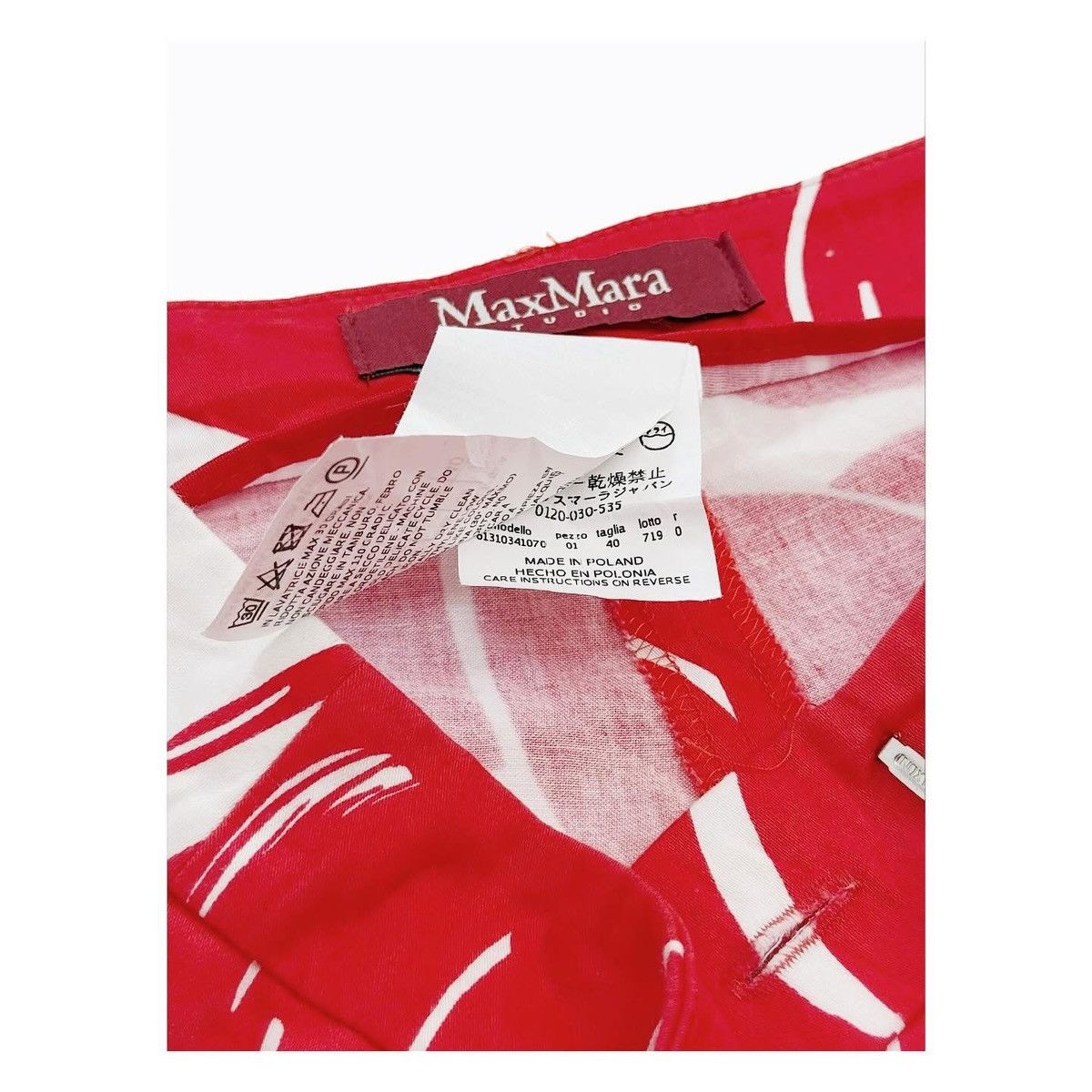 Max Mara Max Mara Cherry Pants Size 29" - 5 Thumbnail