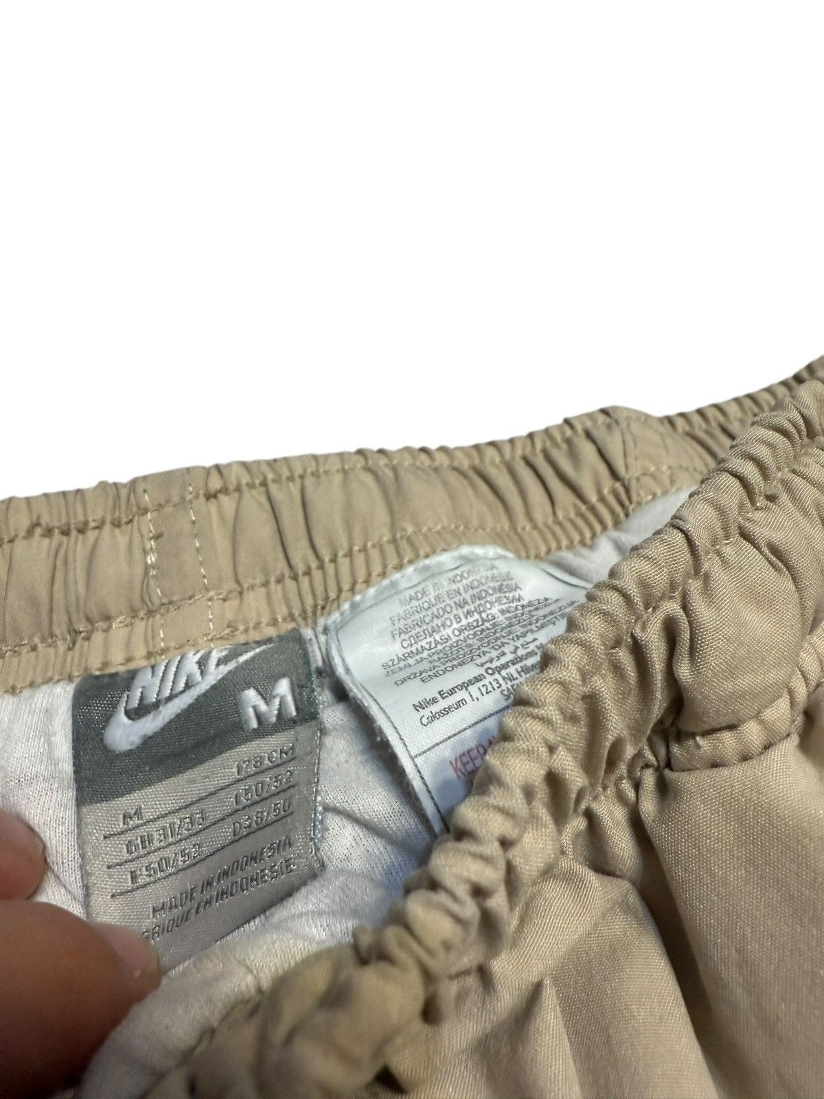 Nike Vintage Nike Track Pants Baggy Y2K Tan beige cream Size US 32 / EU 48 - 3 Thumbnail