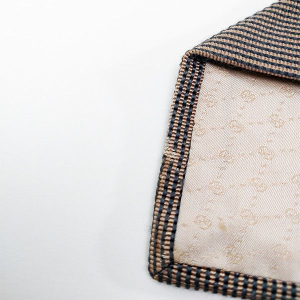 Gucci Vintage 1980s GUCCI Tie Necktie Striped Italy 60% Pure Silk Size ONE SIZE - 6 Thumbnail