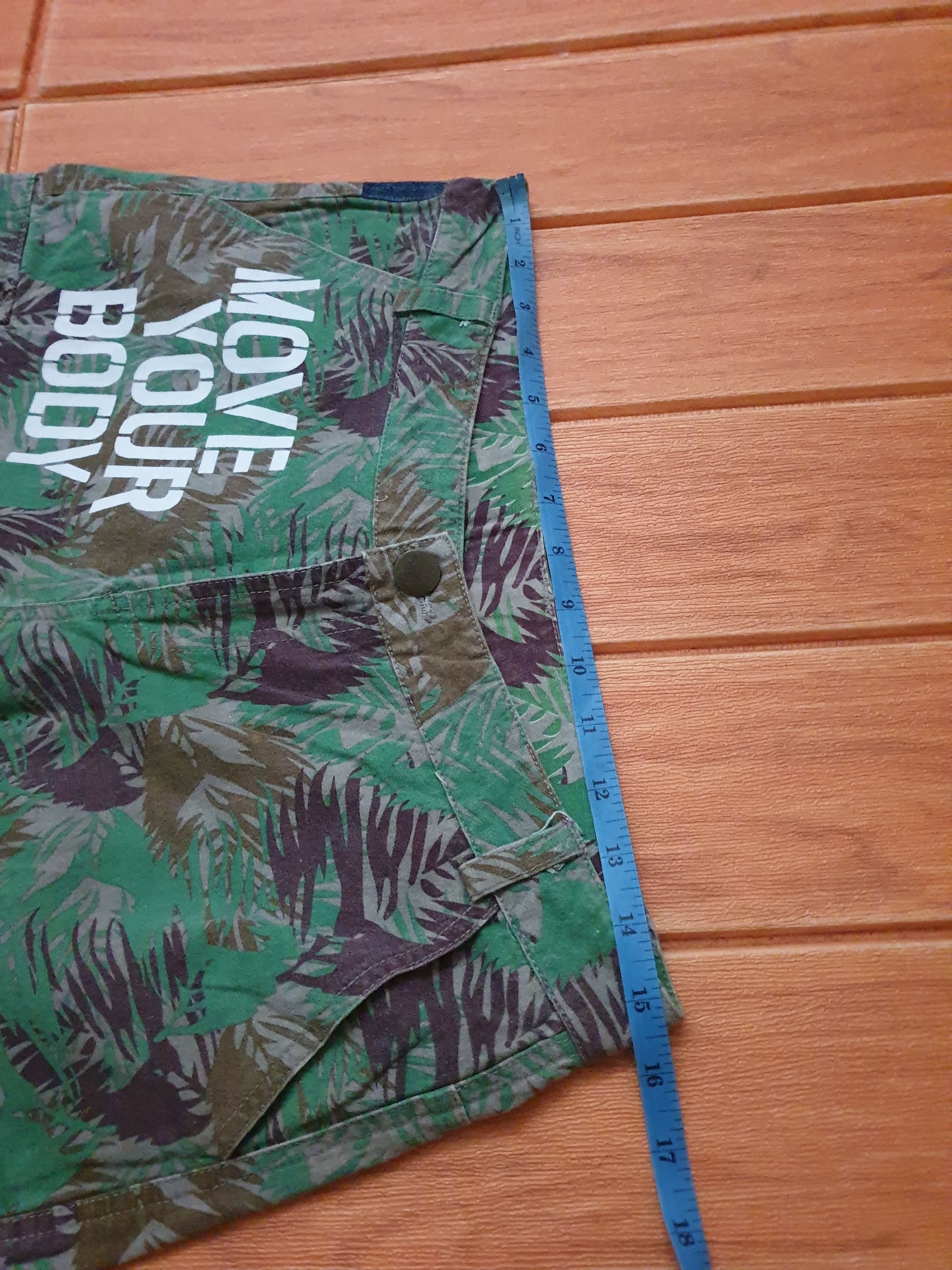 Japanese Brand Blue Moon leaf camouflage Pant Size US 31 - 9 Thumbnail
