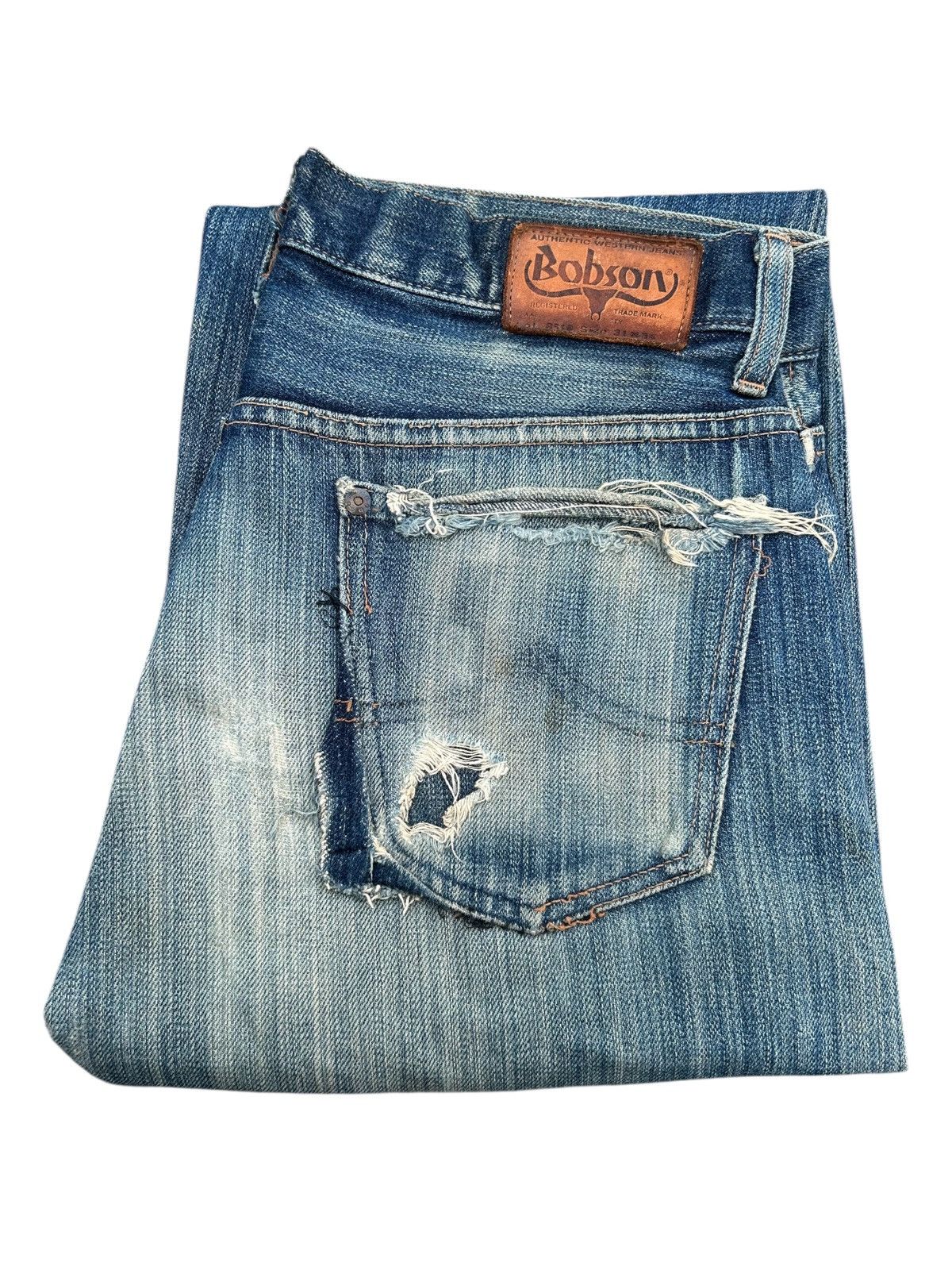 Kapital Thrashed Vintage Bobson Selvedge Denim Jeans Size US 31 - 1 Thumbnail