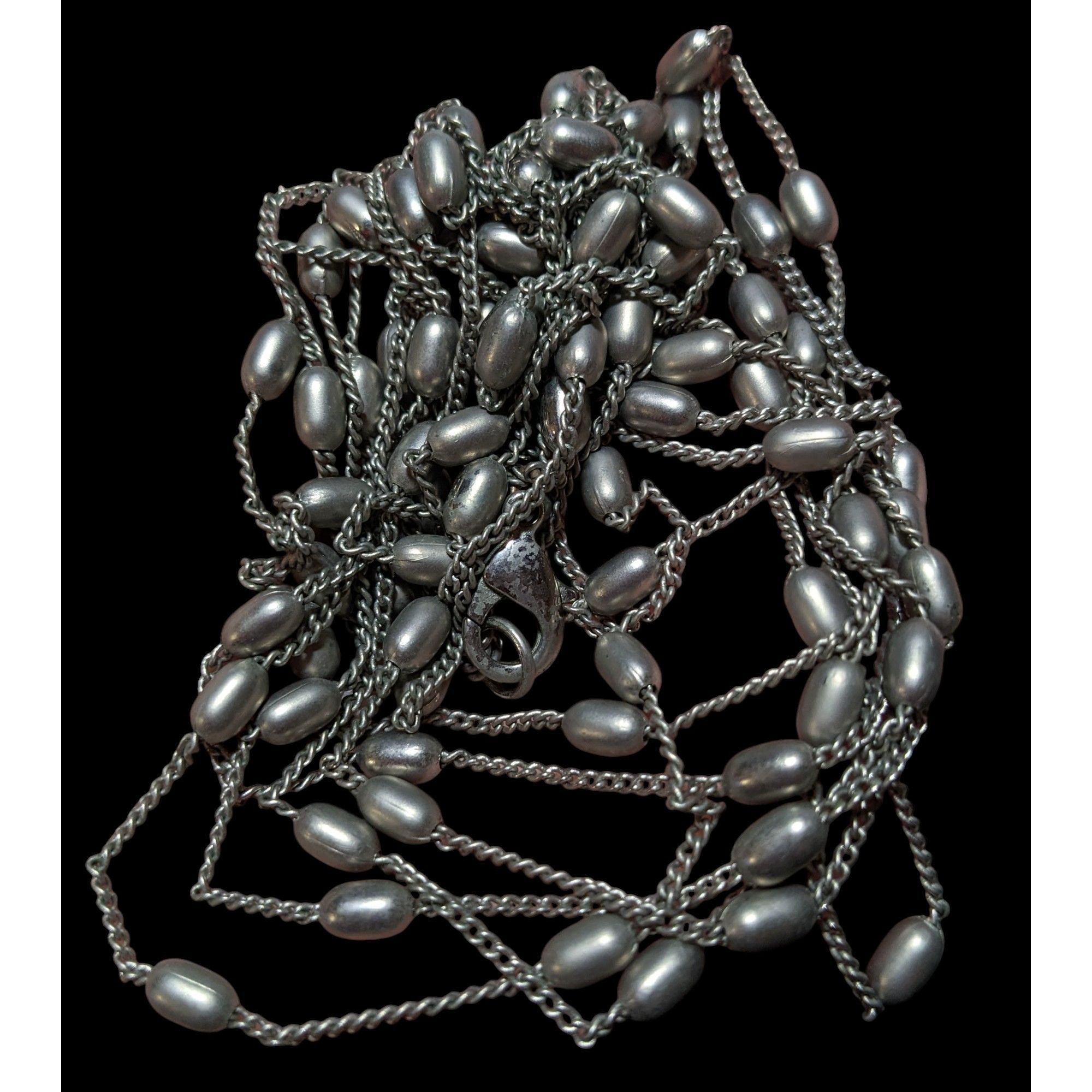Other Modern Elegant Silver Multilayer Beaded Station Necklace Size ONE SIZE - 3 Thumbnail