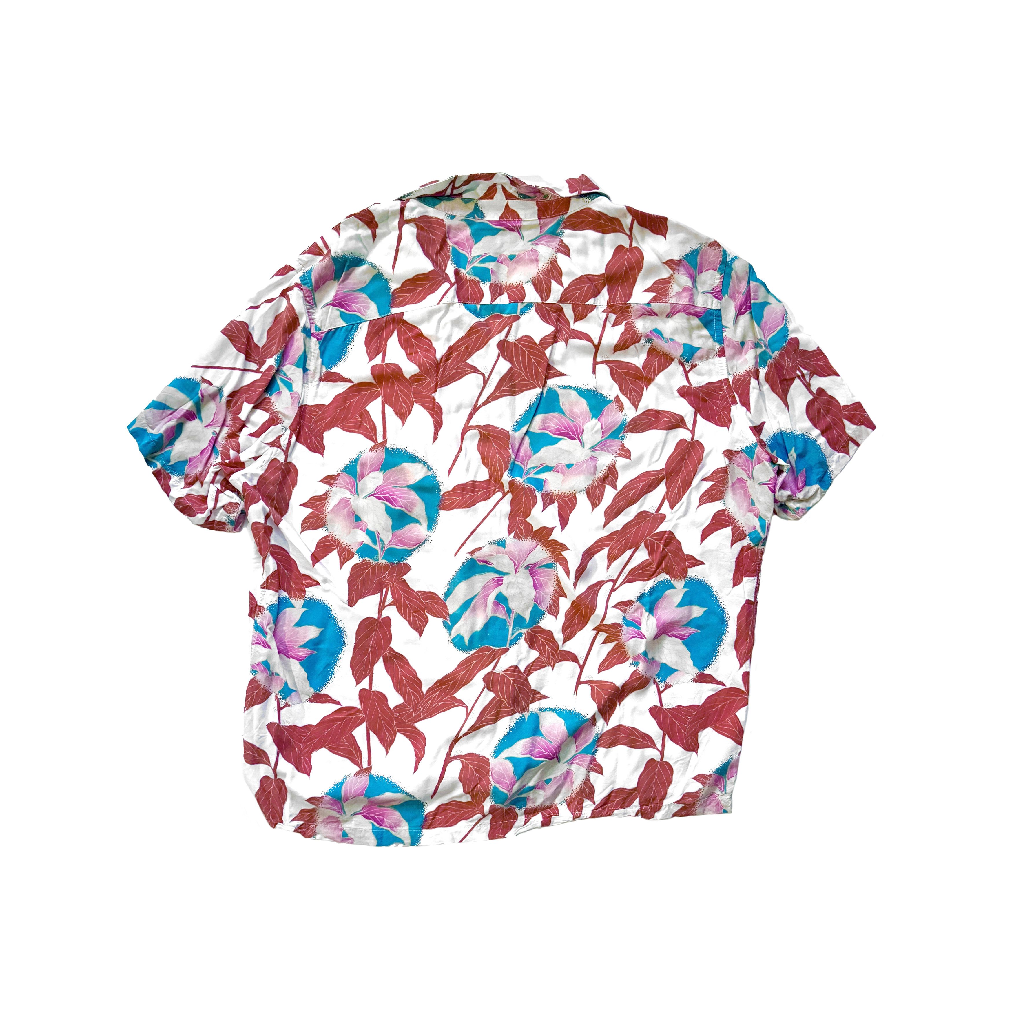 Allsaints Silky Hawaiian floral short sleeve button down Size US XL / EU 56 / 4 - 2 Thumbnail
