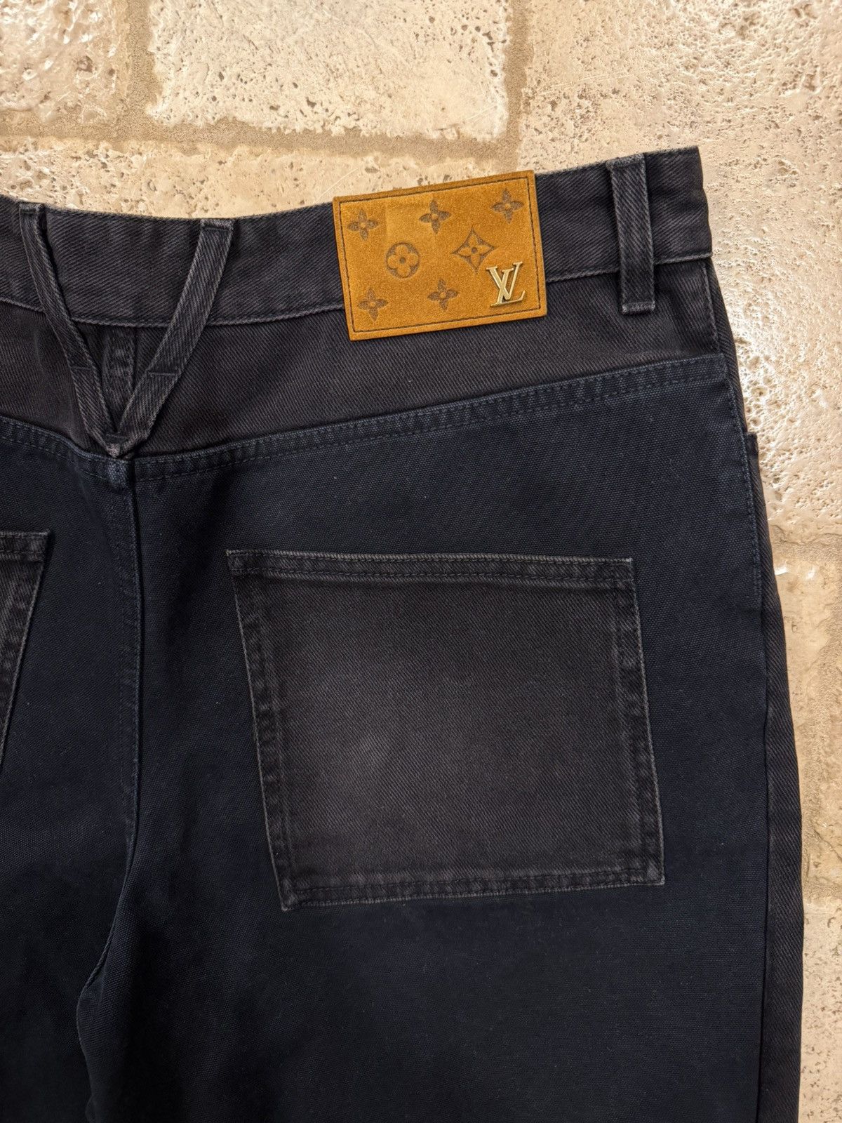 Louis Vuitton Louis Vuitton Denim Workwear Monogram Print Pocket Trousers Size US 33 - 10 Thumbnail