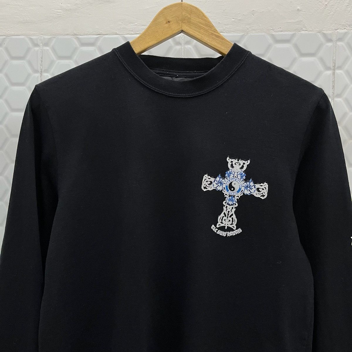 If Six Was Nine × Japanese Brand × Le Grande Bleu (L.G.B.) Y2K T&C Surf Cross Poem Longsleeve Size US M / EU 48-50 / 2 - 4 Thumbnail