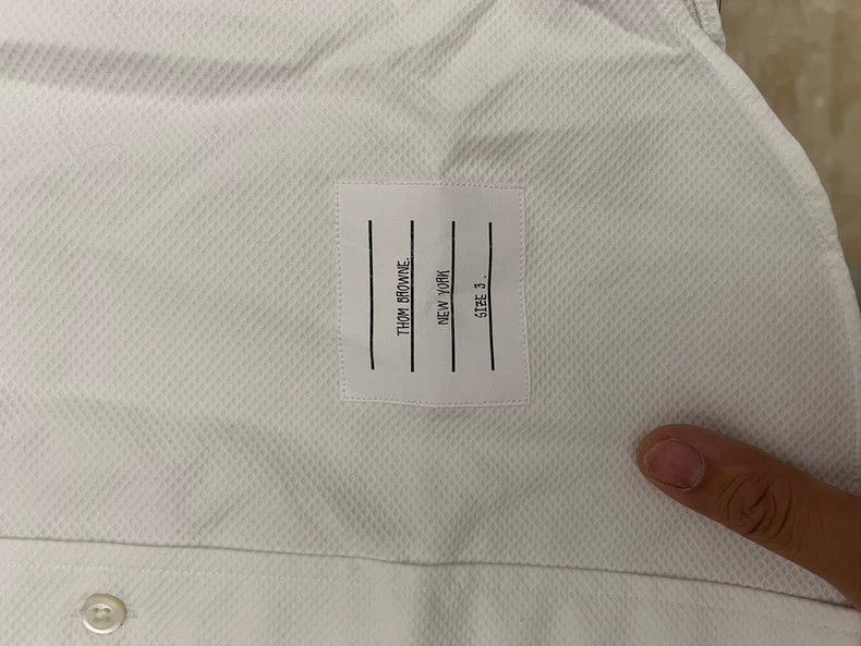 Thom Browne Thom Browne size3 White sleek shirt Size US L / EU 52-54 / 3 - 2 Thumbnail