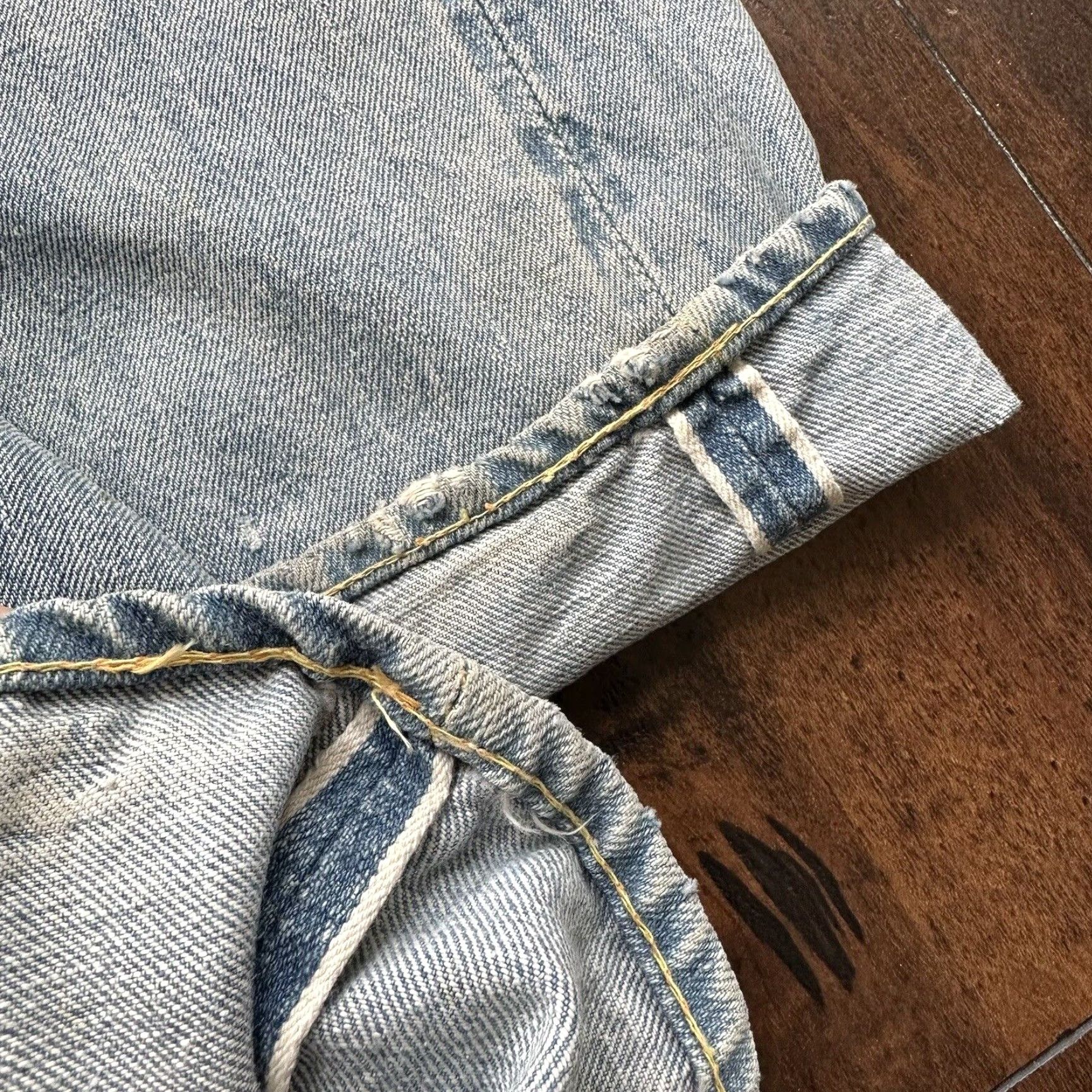 VINTAGE Levi's 501 XX Jeans 1960s Men 26x26 Straight Distressed Denim Blue 60s Retro Denim