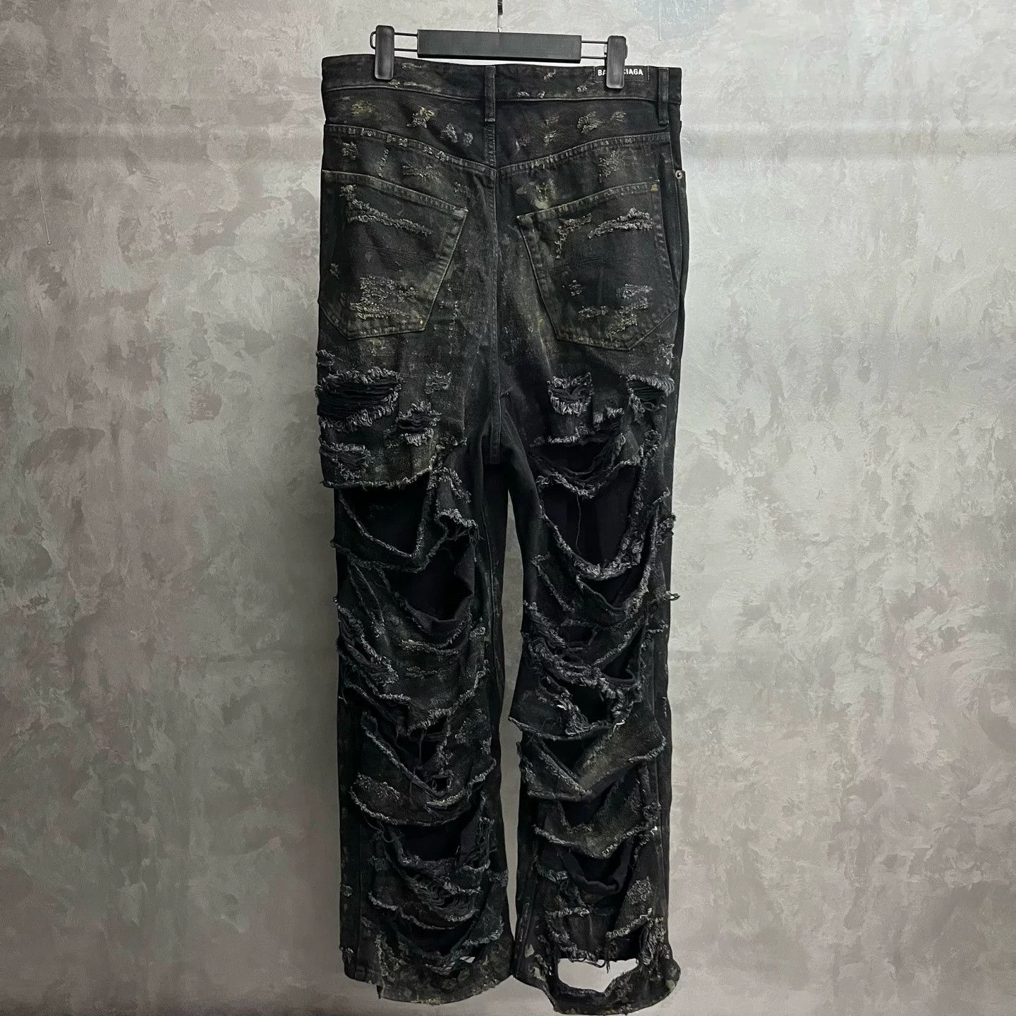 Balenciaga Balenciaga Distressed Green Straight Jeans Size US 28 / EU 44 - 7 Thumbnail