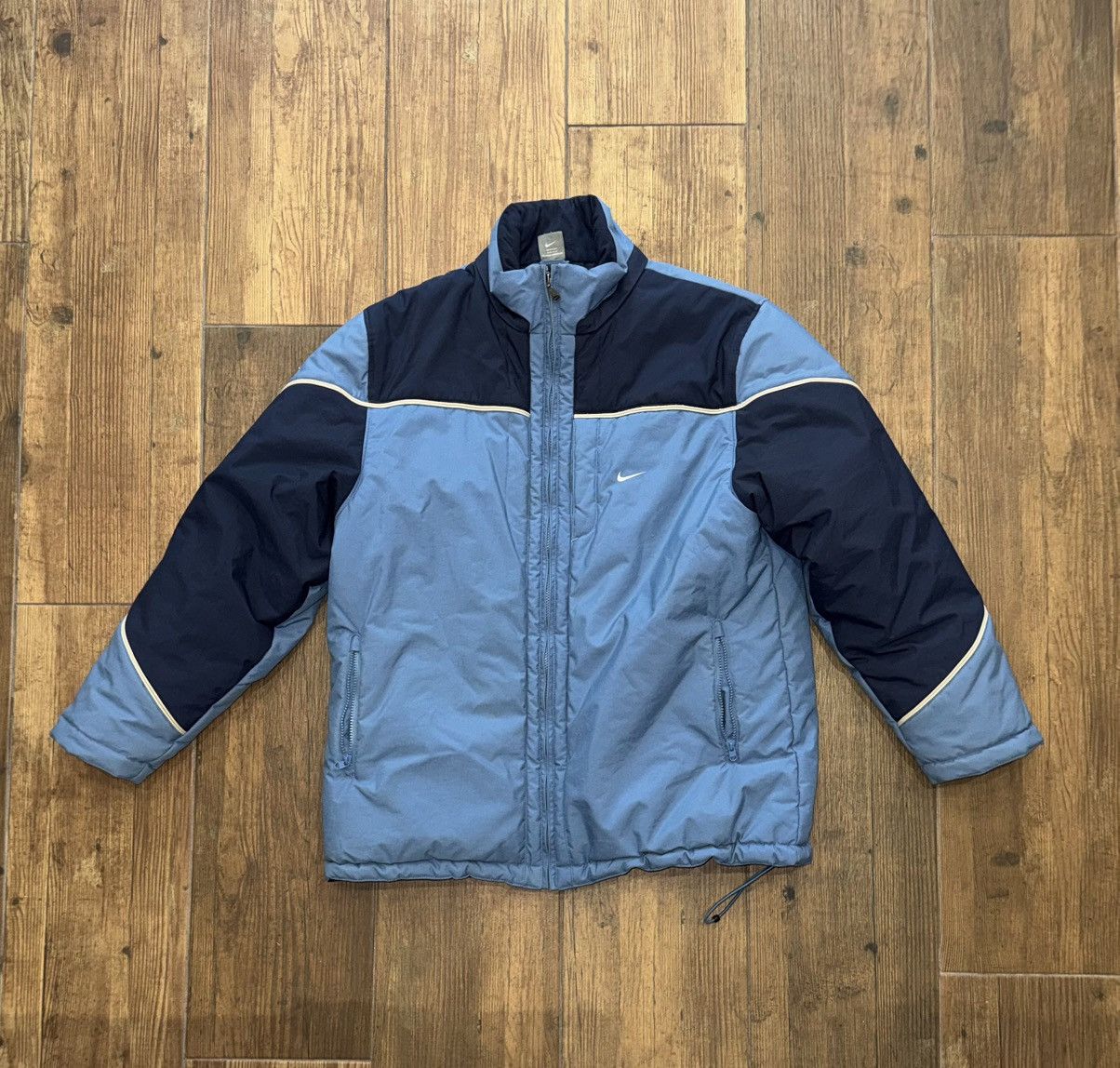 Nike Nike Vintage Puffer Jacket Blue / Navy Size XL Size US XL / EU 56 / 4 - 1 Thumbnail