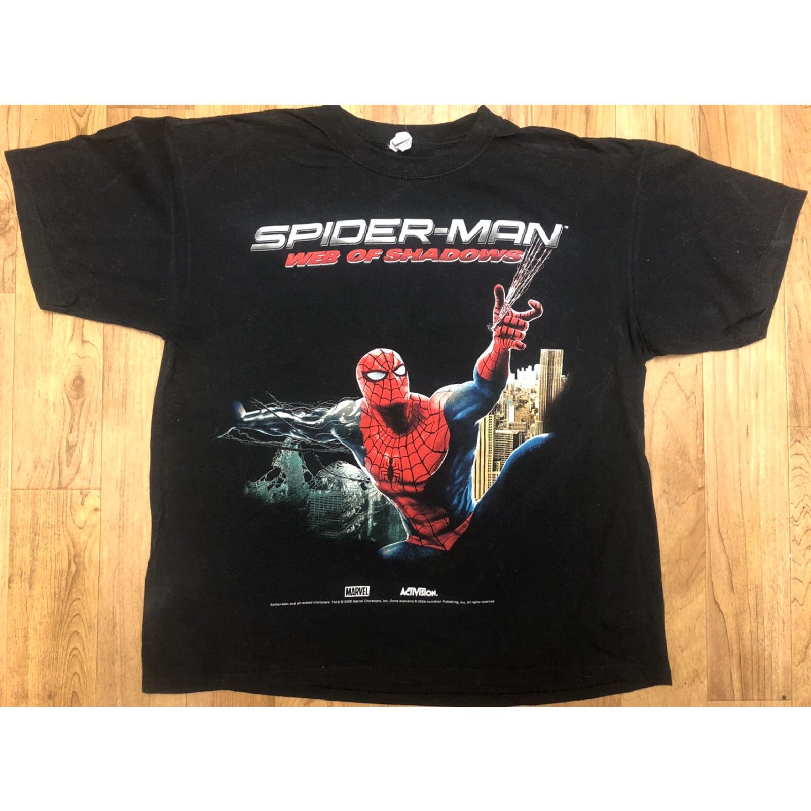 Gildan T Shirt Lot Spiderman Rockband 2 Christmas On Mars See Description For Sizes Size US L / EU 52-54 / 3 - 4 Thumbnail
