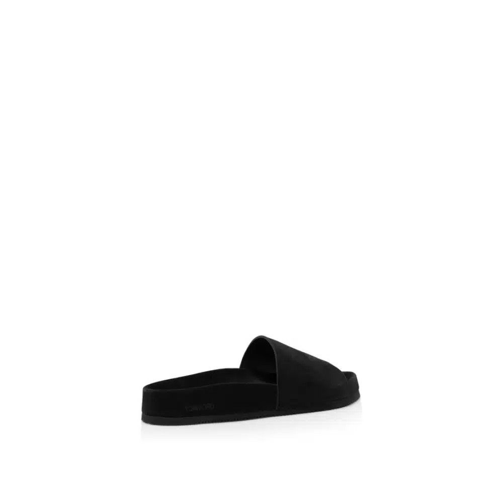 Tom Ford o1loc1c0226 J1533 Size: 8 TF / Suede Wicklow Sandals Black Size US 8 / EU 41 - 3 Thumbnail