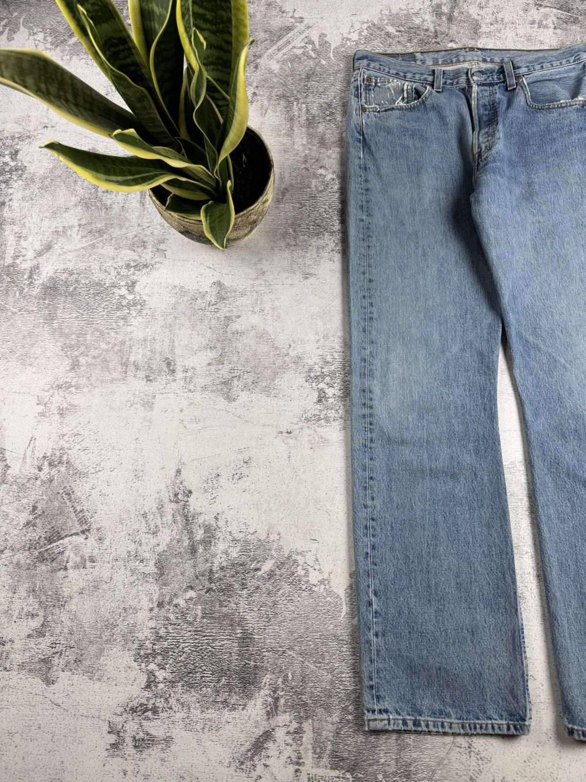 Levi's Levis 501 Classic 32/32 Denim Straight USA 90s Jeans Pants Trousers Size US 32 / EU 48 - 3 Thumbnail