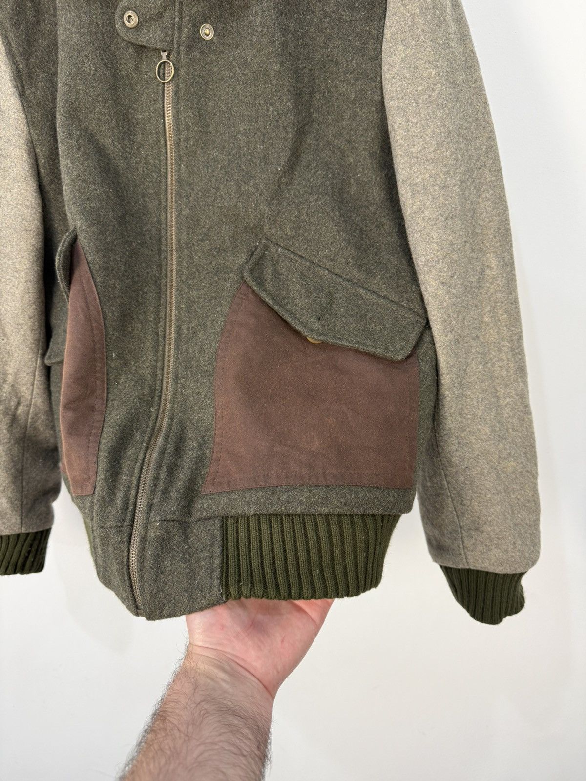 Aviator Nation Vintage Wool Aviator Bomber Jacket Sherpa Military Style Size US M / EU 48-50 / 2 - 8 Thumbnail