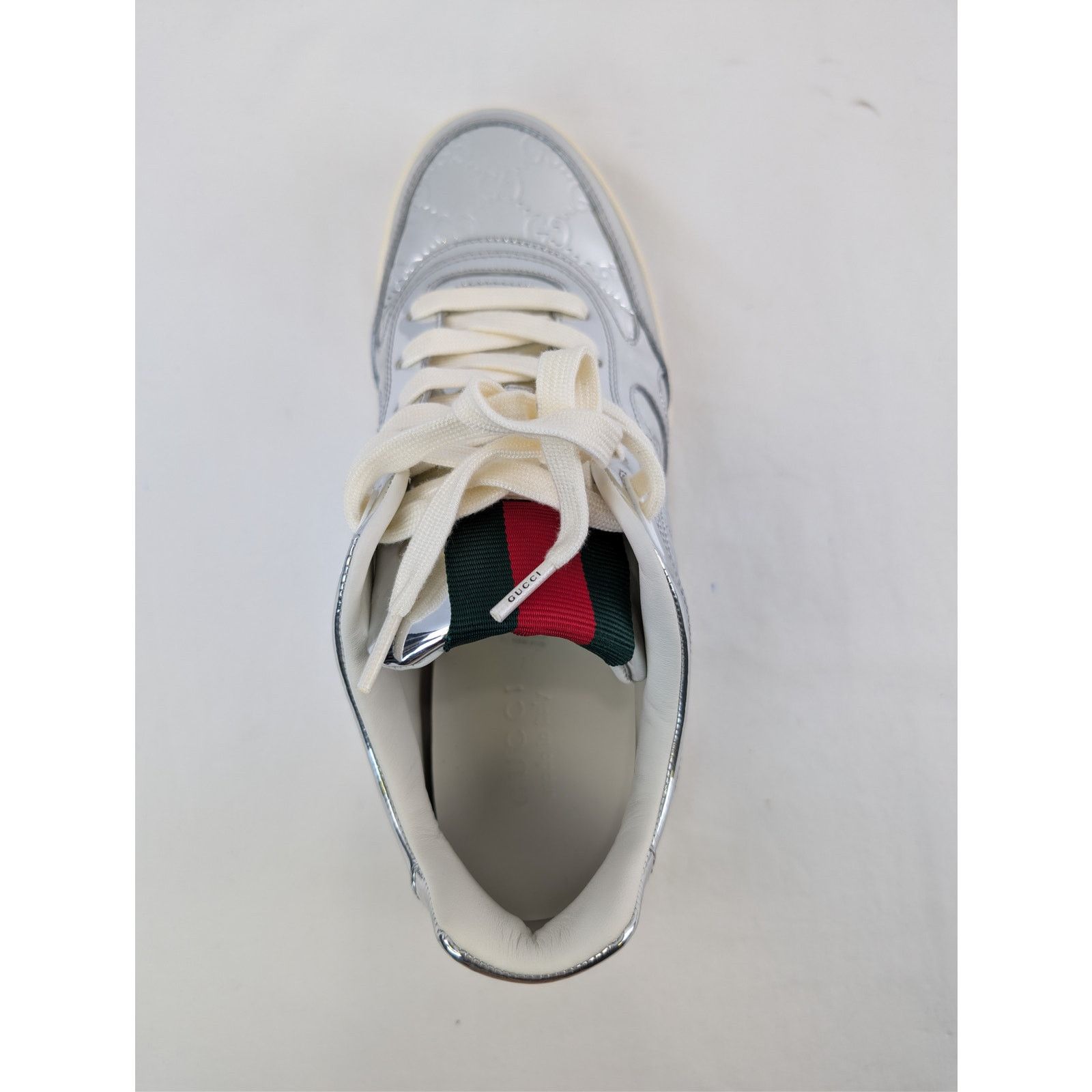Gucci o1rshd1 Re-Web Sneaker in Glam Mirror / Glow Silver / Silver Size US 10 / EU 43 - 17 Thumbnail