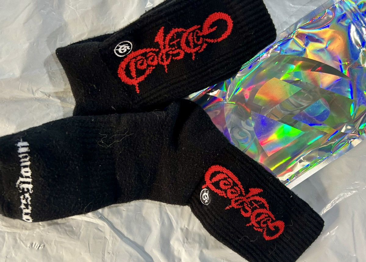 Godspeed Godspeed "New Age" Logo Crew Socks - Black/Red Size ONE SIZE - 10 Thumbnail