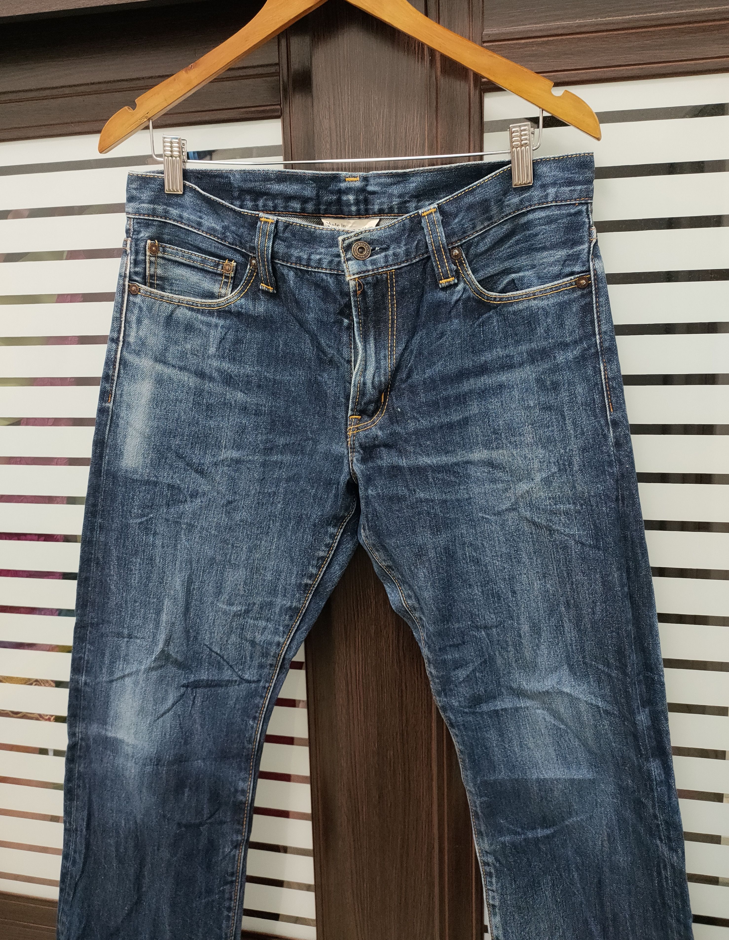 Japanese Brand 💥Japanese Brand Back Number Premium Denim💥 Size US 33 - 2 Thumbnail