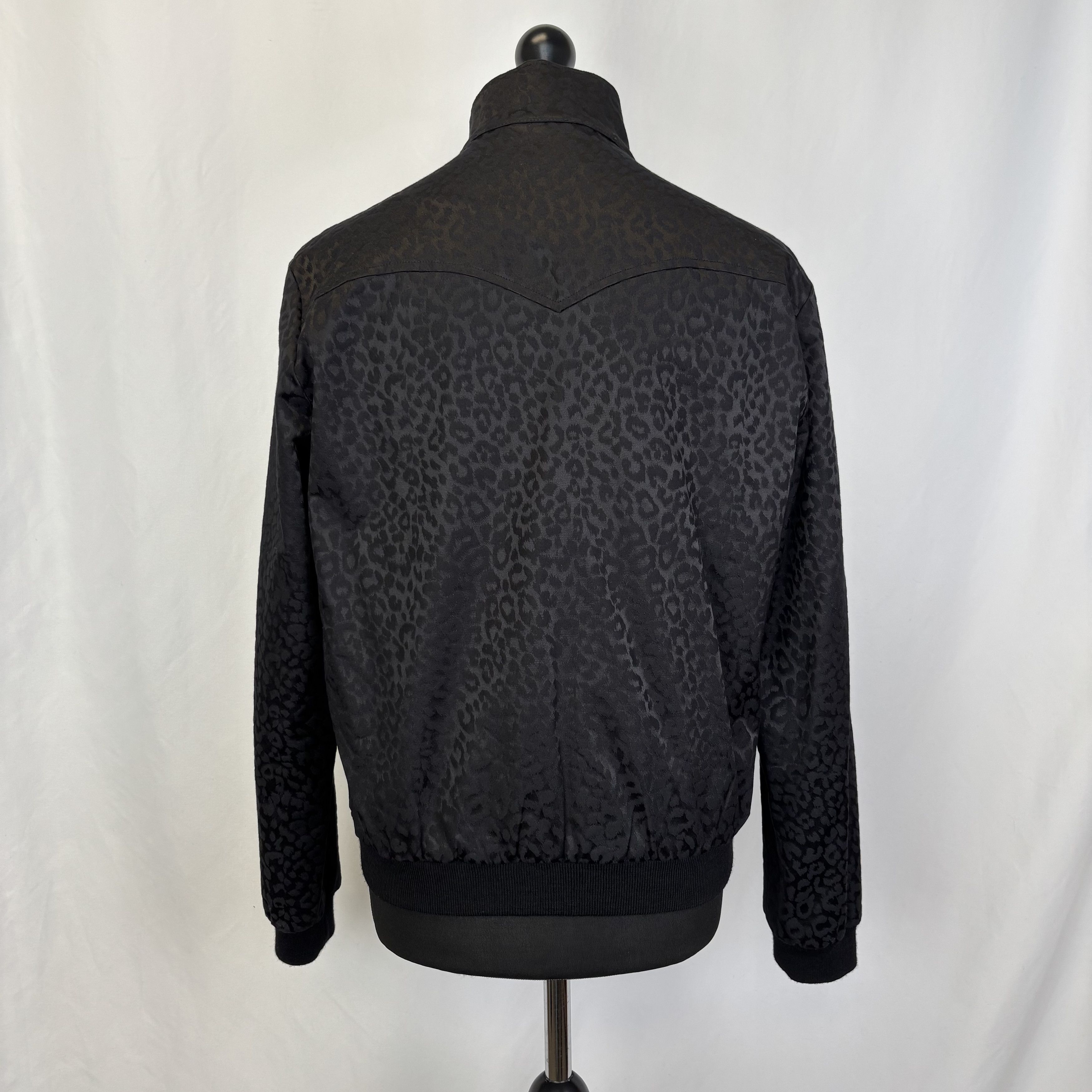 Saint Laurent Paris Saint Laurent Black Leopard Jacket Size US L / EU 52-54 / 3 - 3 Thumbnail