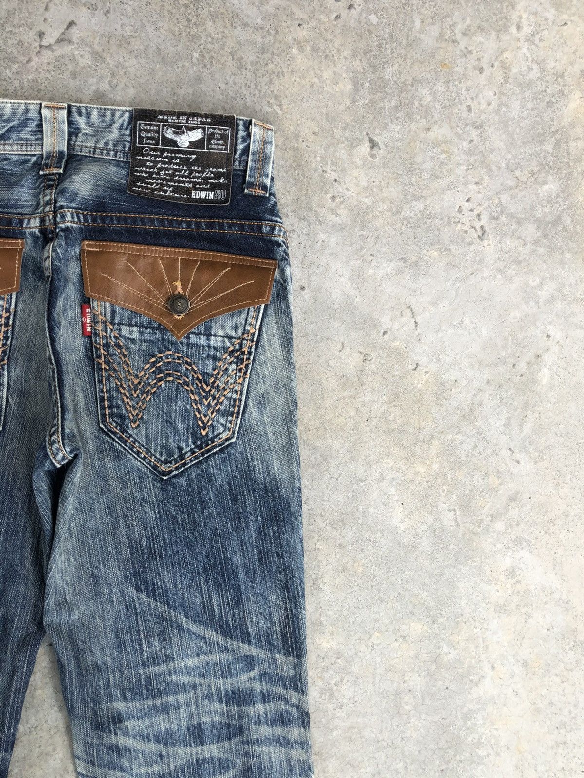 Hysteric Glamour Japanese Edwin XV Flared Jeans Distressed Denim Size US 32 / EU 48 - 10 Thumbnail