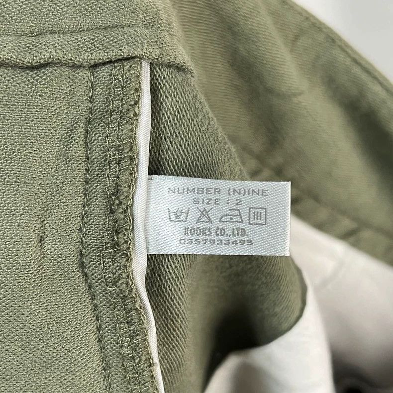 Number (N)ine Number (N)ine Size 2 02ss dark green destroys ink pants 250 Size US 32 / EU 48 - 5 Thumbnail