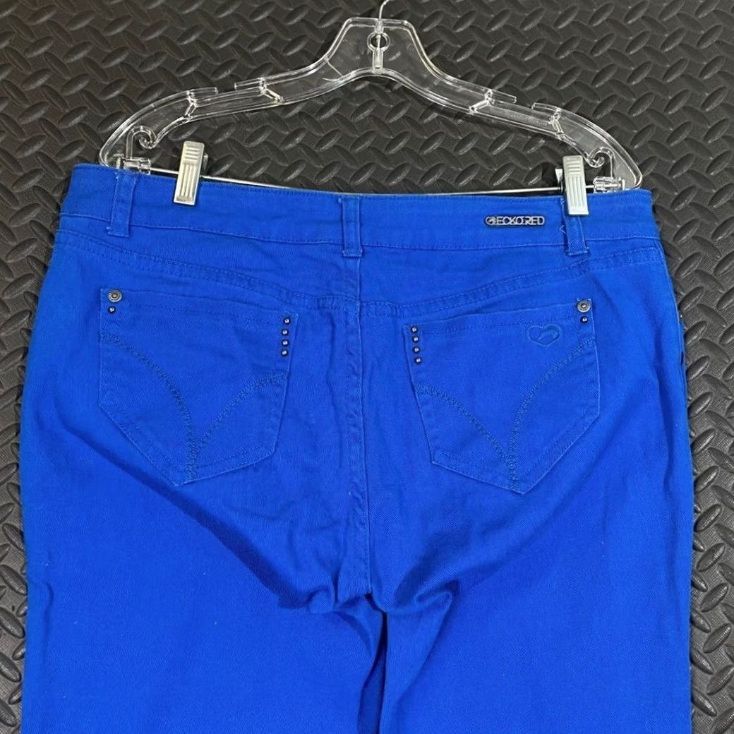 Vintage VINTAGE Ecko Red Pants Womens 12 Blue Y2K Unlimited Style Mid Rise Skinny Women Size Size 34" / US 12 / IT 48 - 3 Thumbnail