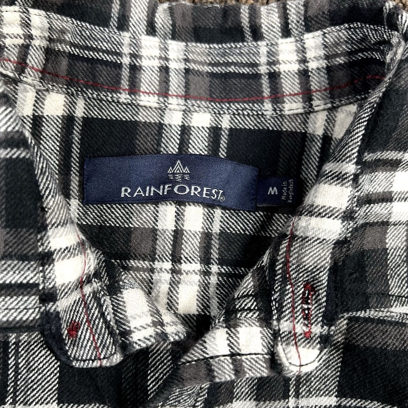 Vintage VINTAGE Rainforest Flannel Shirt Mens M Black Buffalo Hiking Skater Camping Shirt Button-Up Long Sleeve Collared Plaid Size US M / EU 48-50 / 2 - 2 Thumbnail