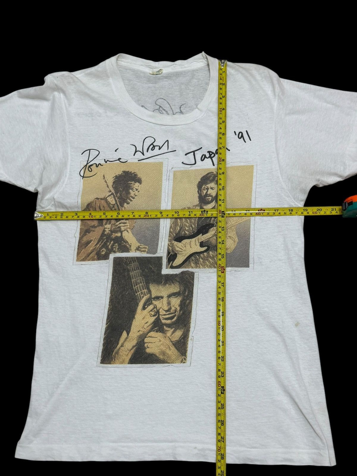 Band Tees × Vintage ART COLLECTION ERIC CLAPTON JIMMY HENDRIX KEITH RICHARDS T Size US S / EU 44-46 / 1 - 9 Thumbnail