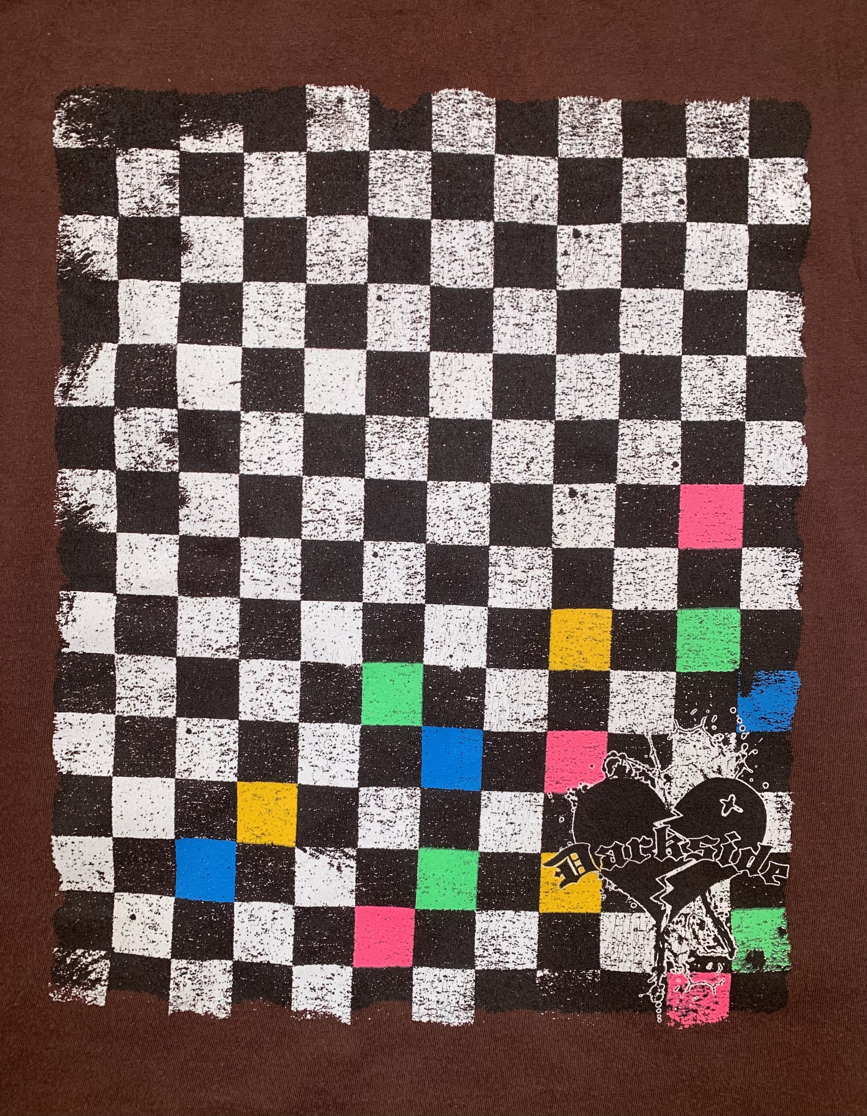 Vintage Y2K Darkside checkerboard Size L / US 10 / IT 46 - 3 Thumbnail