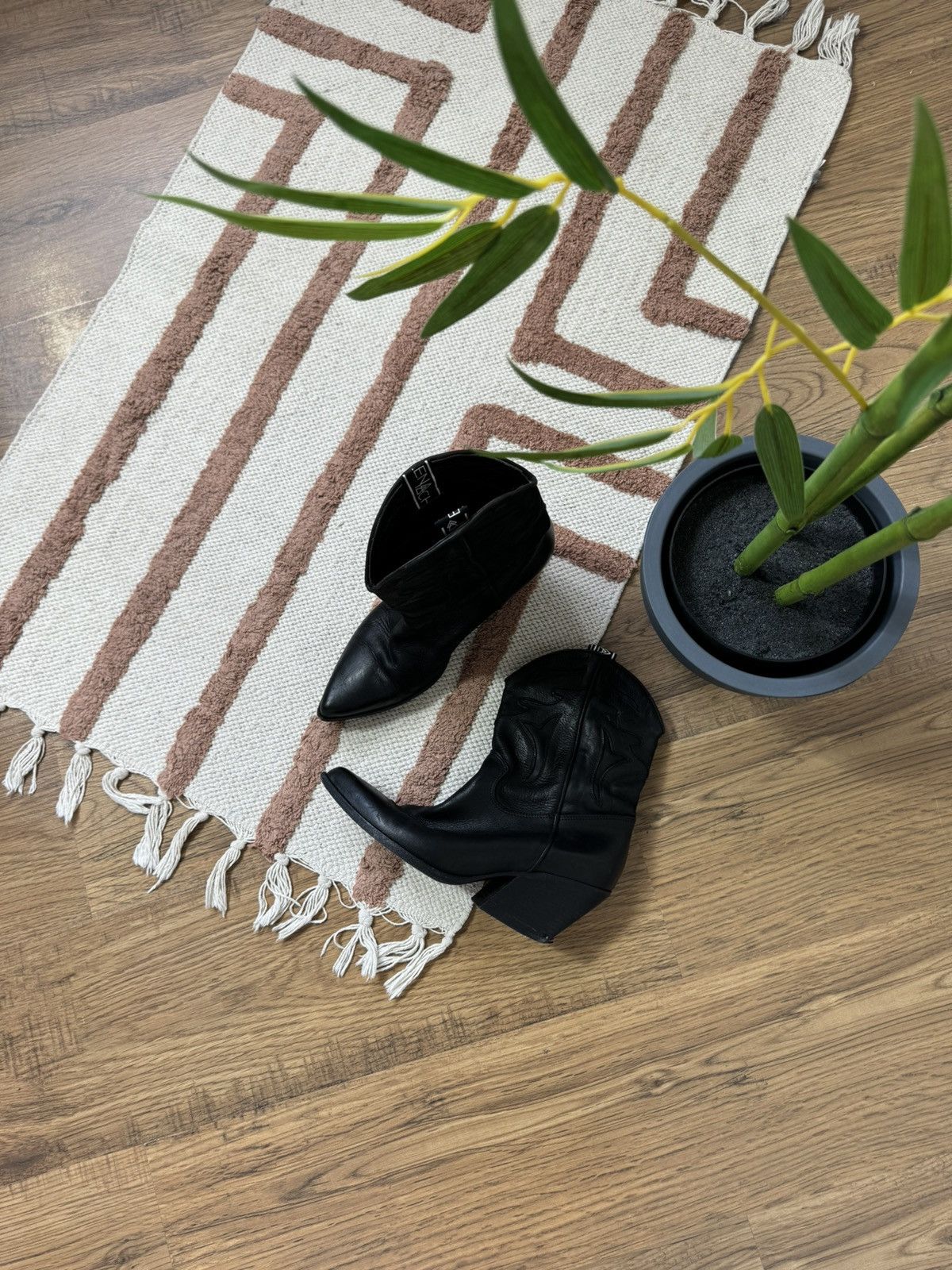 VINTAGE ELENA IACHI LEATHER COWBOY WMNS BOOTS