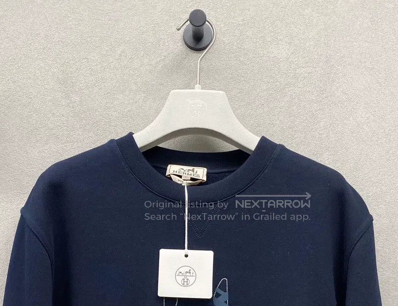 Hermes Hermes Navy blue animal digital print sweatshirt Size US L / EU 52-54 / 3 - 4 Thumbnail