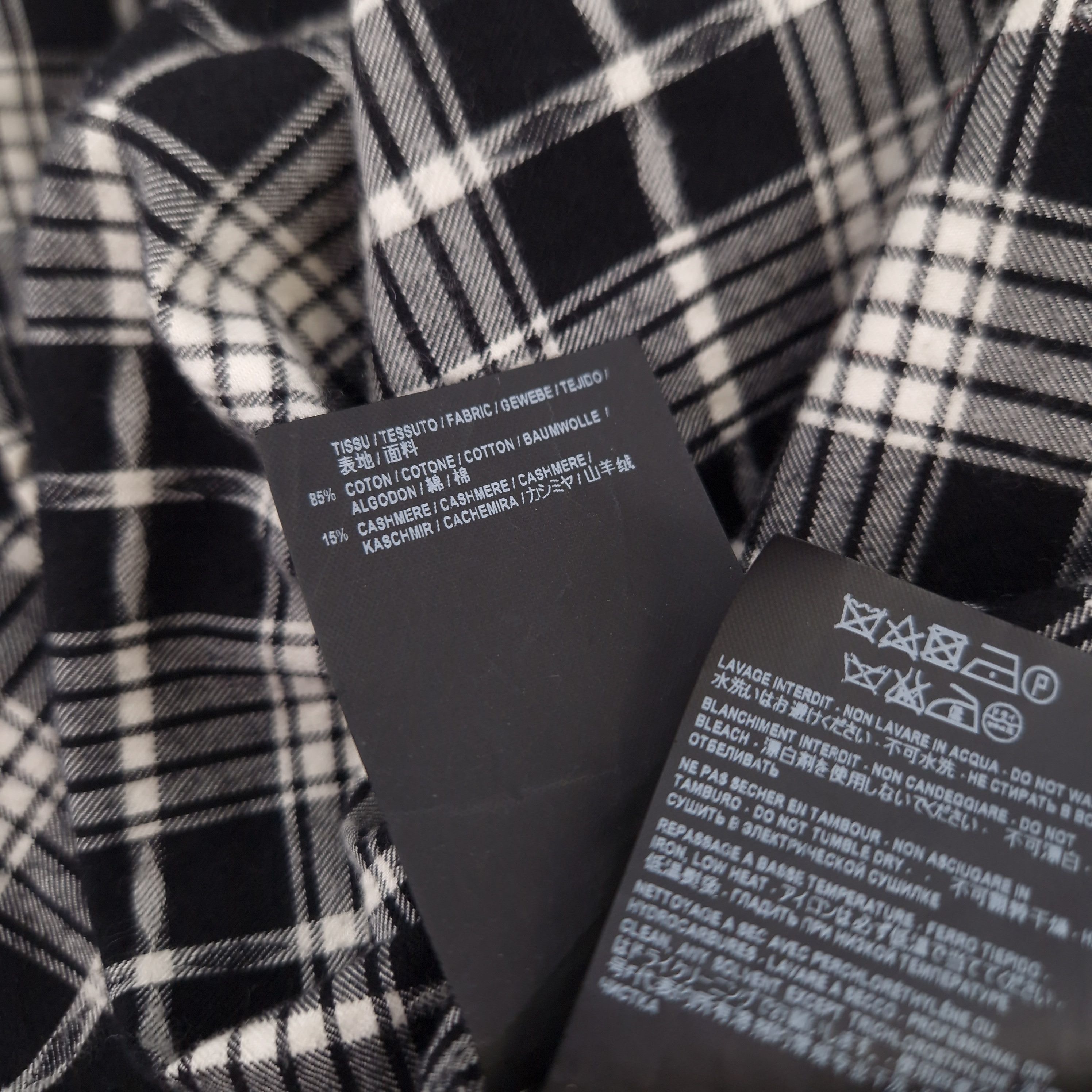 Saint Laurent Paris Flannel Shirt Cashmere Blend Size US M / EU 48-50 / 2 - 4 Thumbnail