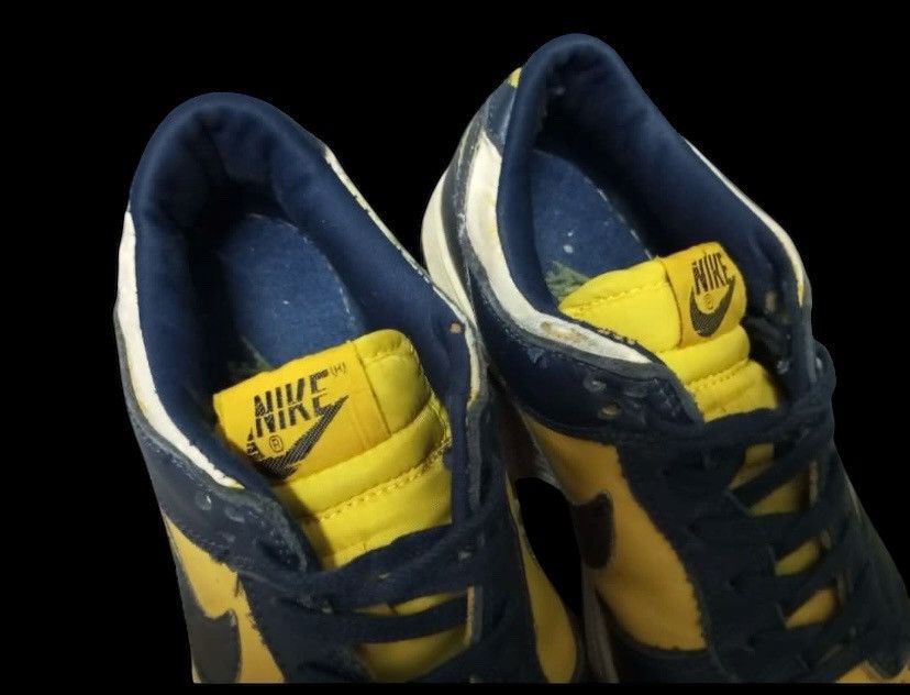Nike × Vintage Vintage 1999 Nike Dunk Low Michigan Size US 8.5 / EU 41-42 - 4 Thumbnail