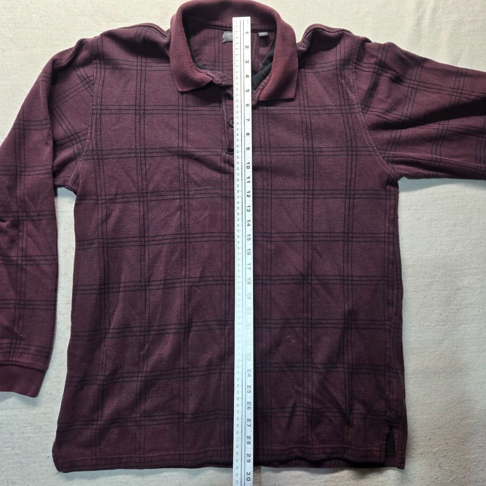 Arrow Arrow Sweater Long Sleeve Polo Burgundy Adult Men's Size XLT Extra Large Tall Mens Size US XL / EU 56 / 4 - 6 Thumbnail