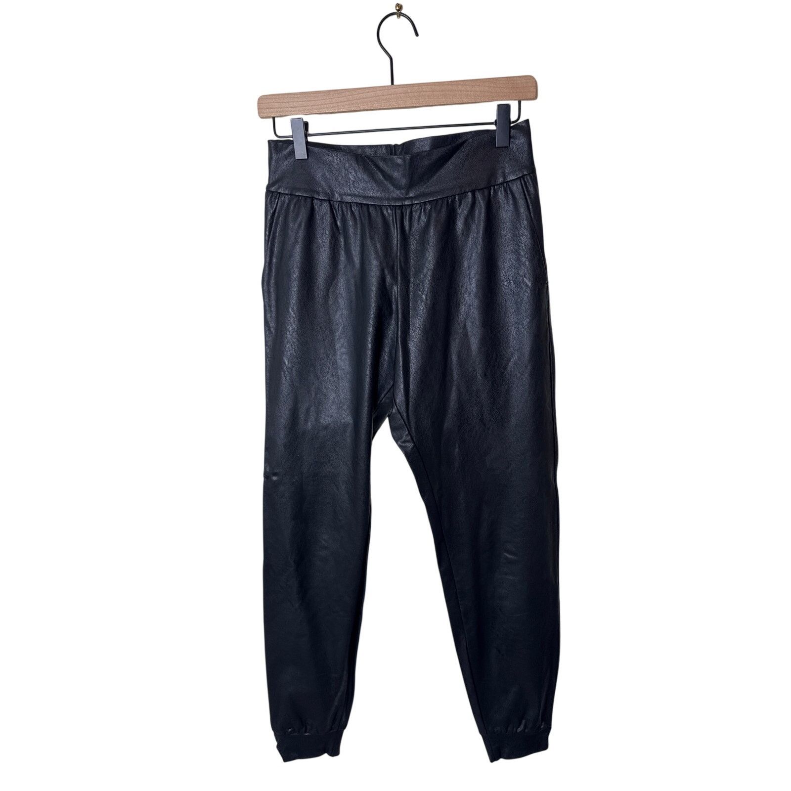 Commando COMMANDO Faux Leather Pull On Jogger Pant Black Size Small Size 28" / US 6 / IT 42 - 1 Thumbnail