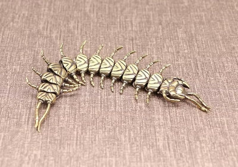Other Copper Movable Centipede Figurines Miniatures Decorations Size ONE SIZE - 5 Thumbnail