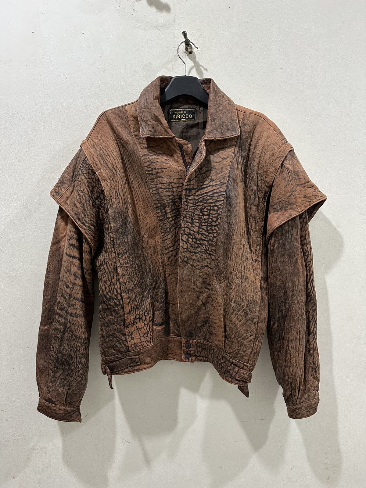 Japanese Brand 90's Creazione Di Siricco Leather Jacket Size US L / EU 52-54 / 3 - 2 Thumbnail