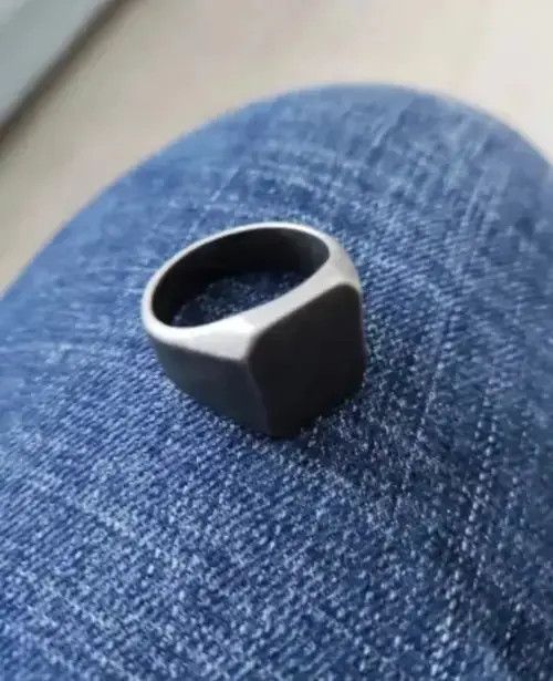 Other Weathered Stainless Steel Ring Size ONE SIZE - 4 Thumbnail