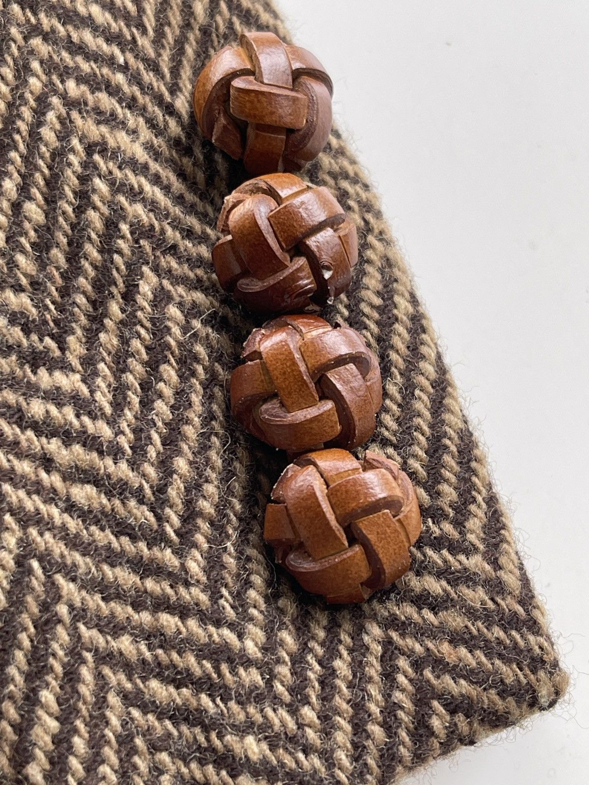 Polo Ralph Lauren RL67 Herringbone Wool Casual Coat Size M / US 6-8 / IT 42-44 - 7 Thumbnail